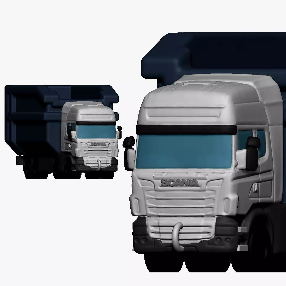 001121 toy truck 3d print ready 3D print model_0