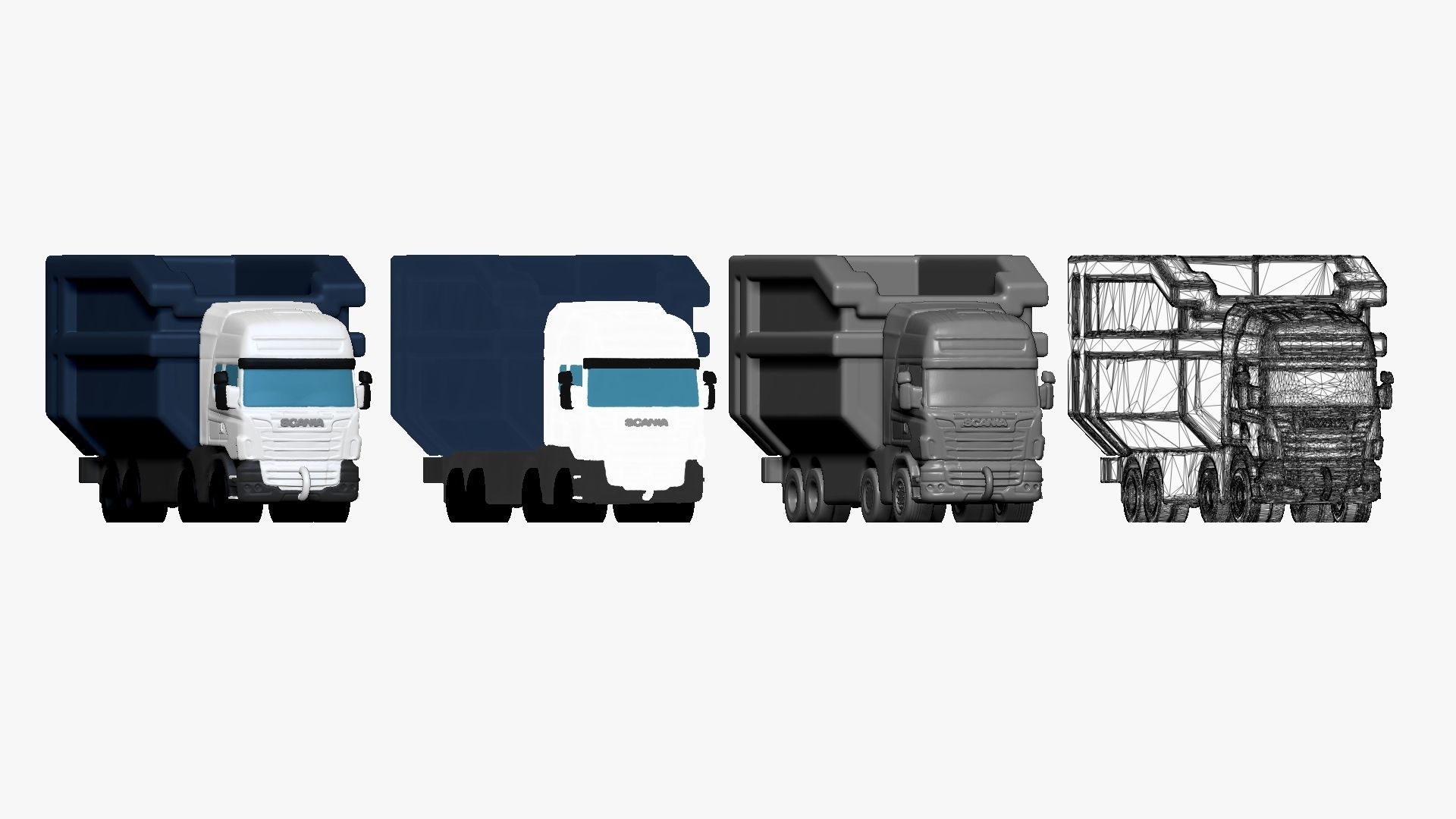 001121 toy truck 3d print ready 3D print model_1