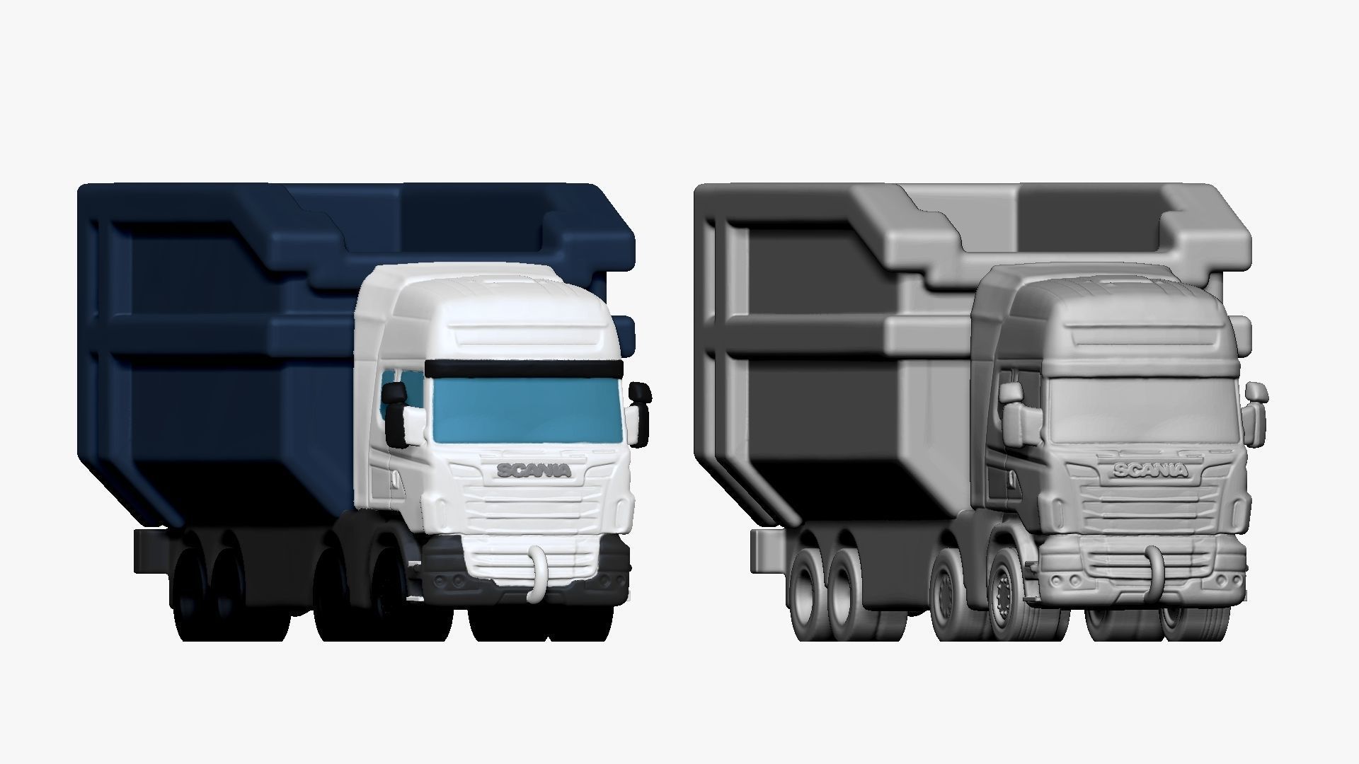 001121 toy truck 3d print ready 3D print model_5