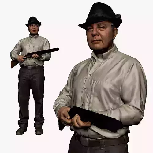 001124 man with shotgun