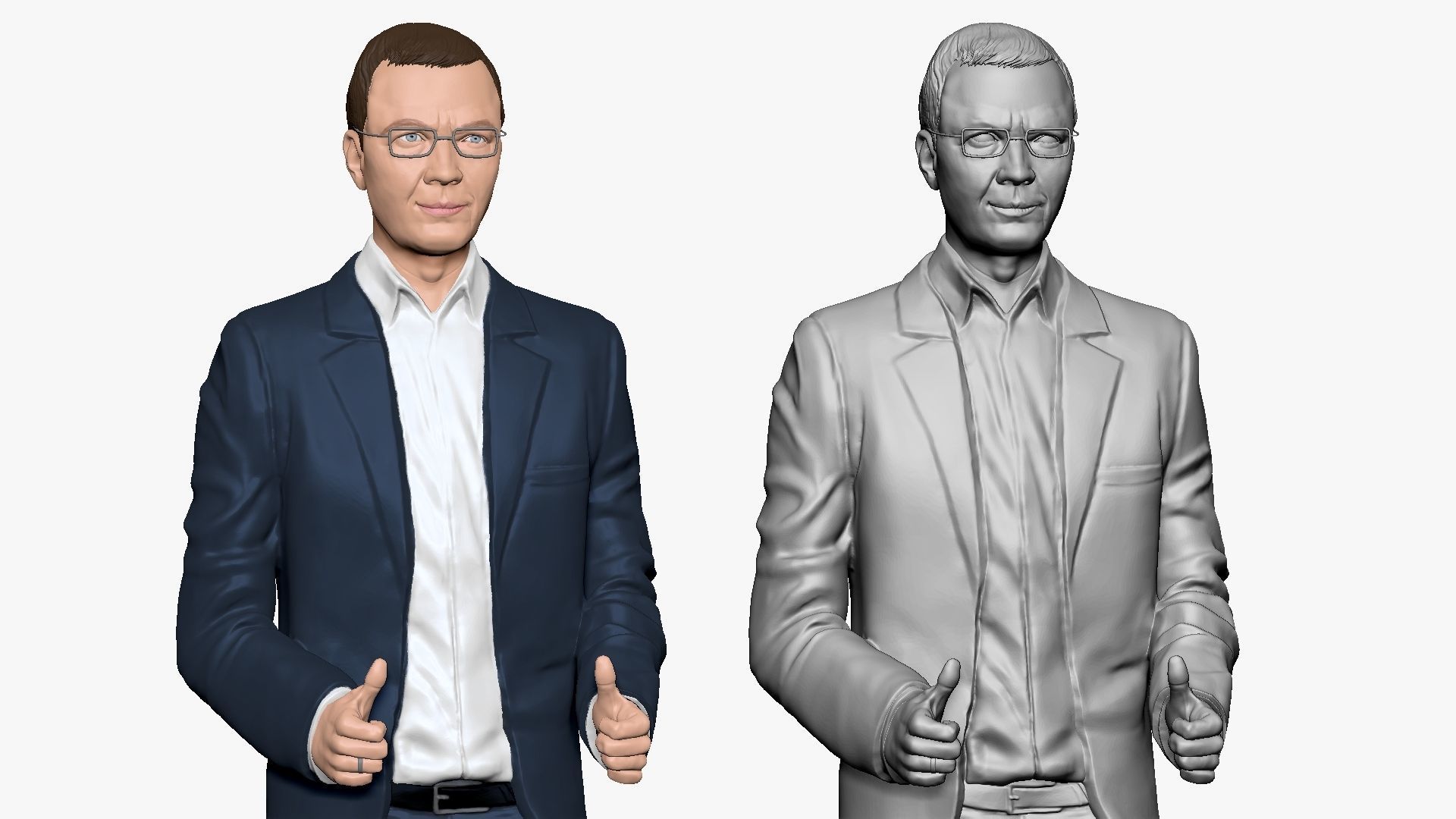 001130 man in blue open suit in glsses 3d print ready 3D print model_5