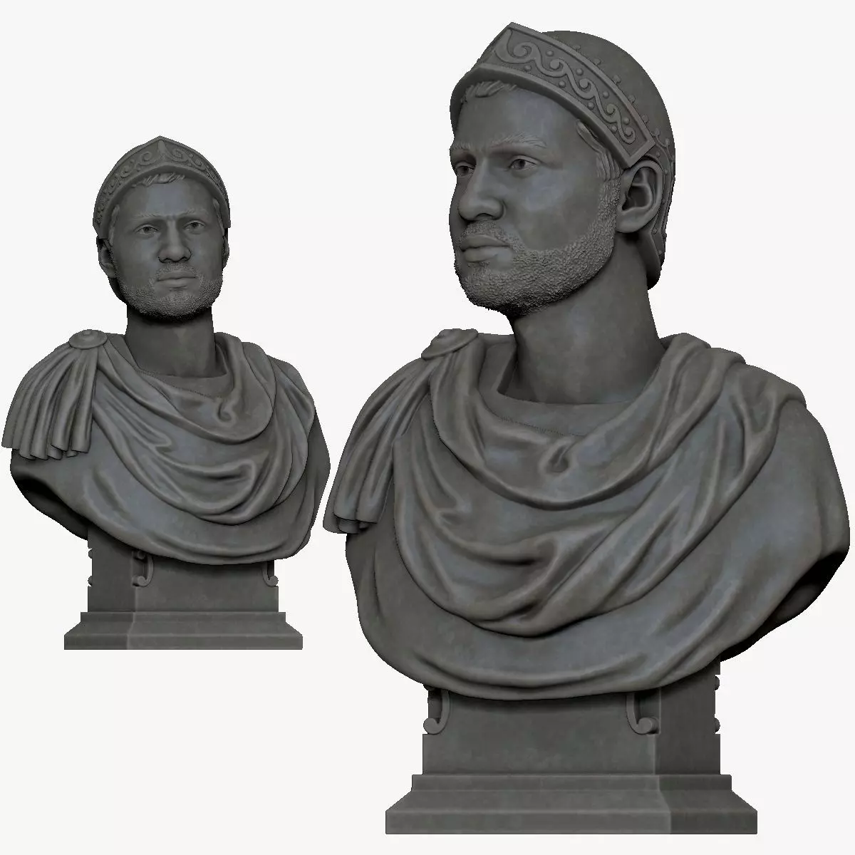 001131 bust of a roman 3D model_0