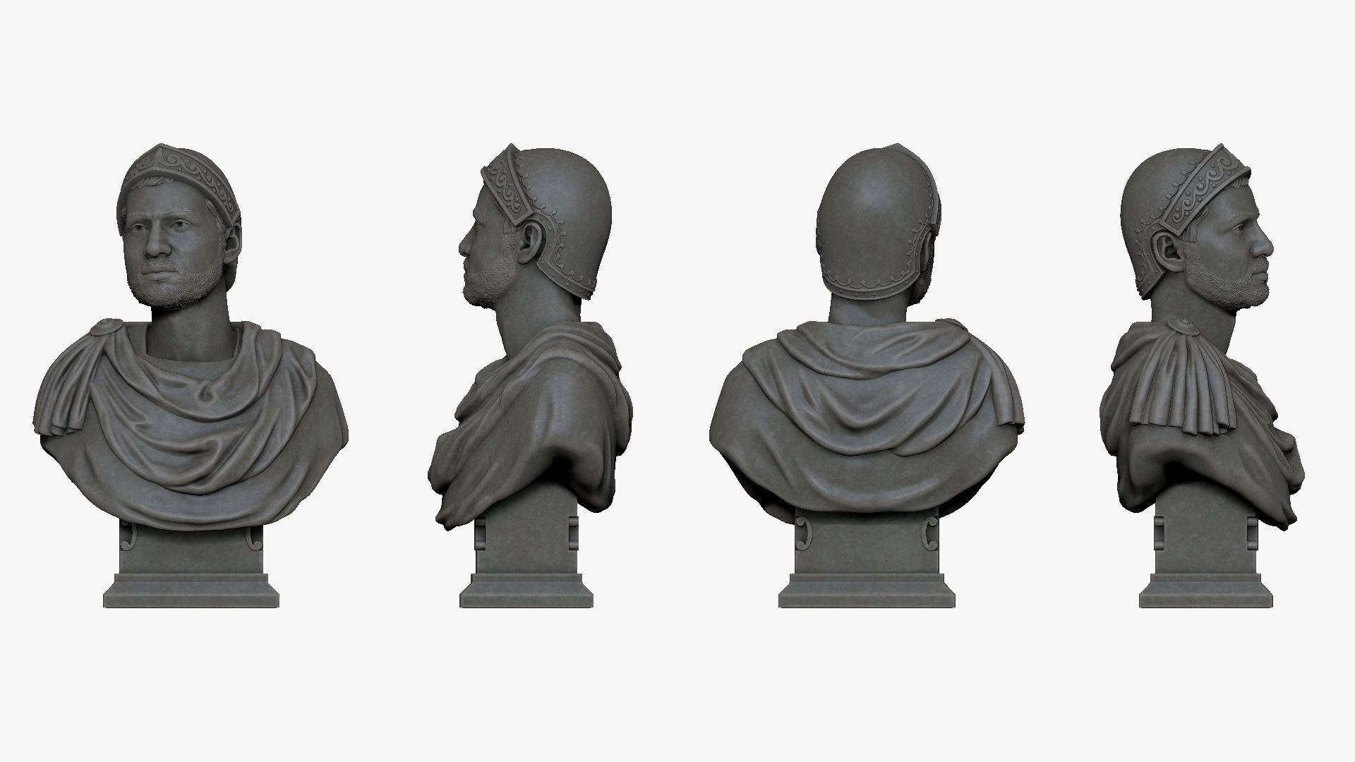 001131 bust of a roman 3D model_3