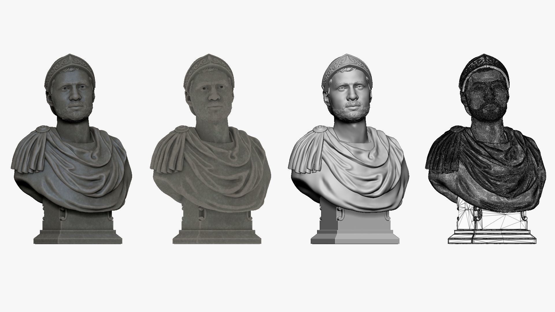 001131 bust of a roman 3D model_1