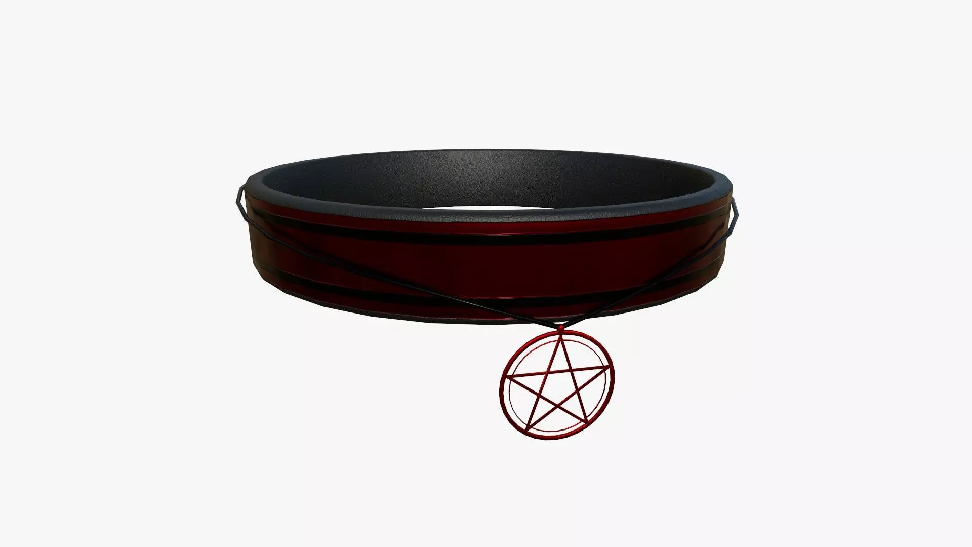 Gothic Collar D07 Red - Character Fashion Design Low-poly 3D model