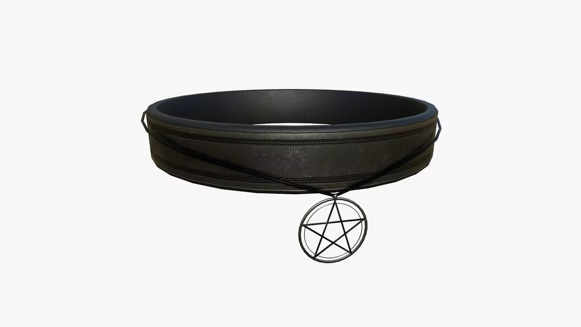 Gothic Collar D09 Steel - Character Fashion Design Low-poly 3D model