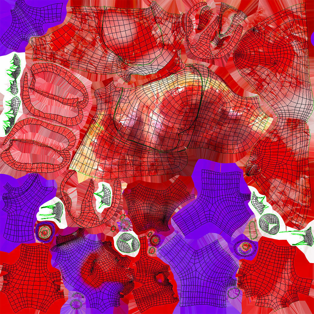 Lungs and Heart System Low-poly 3D model_39