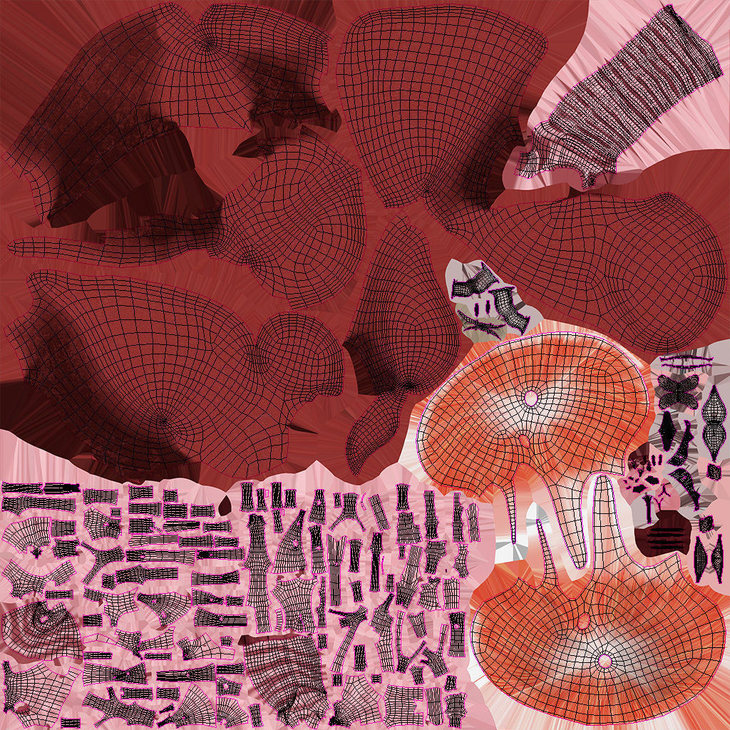 Lungs and Heart System Low-poly 3D model_40