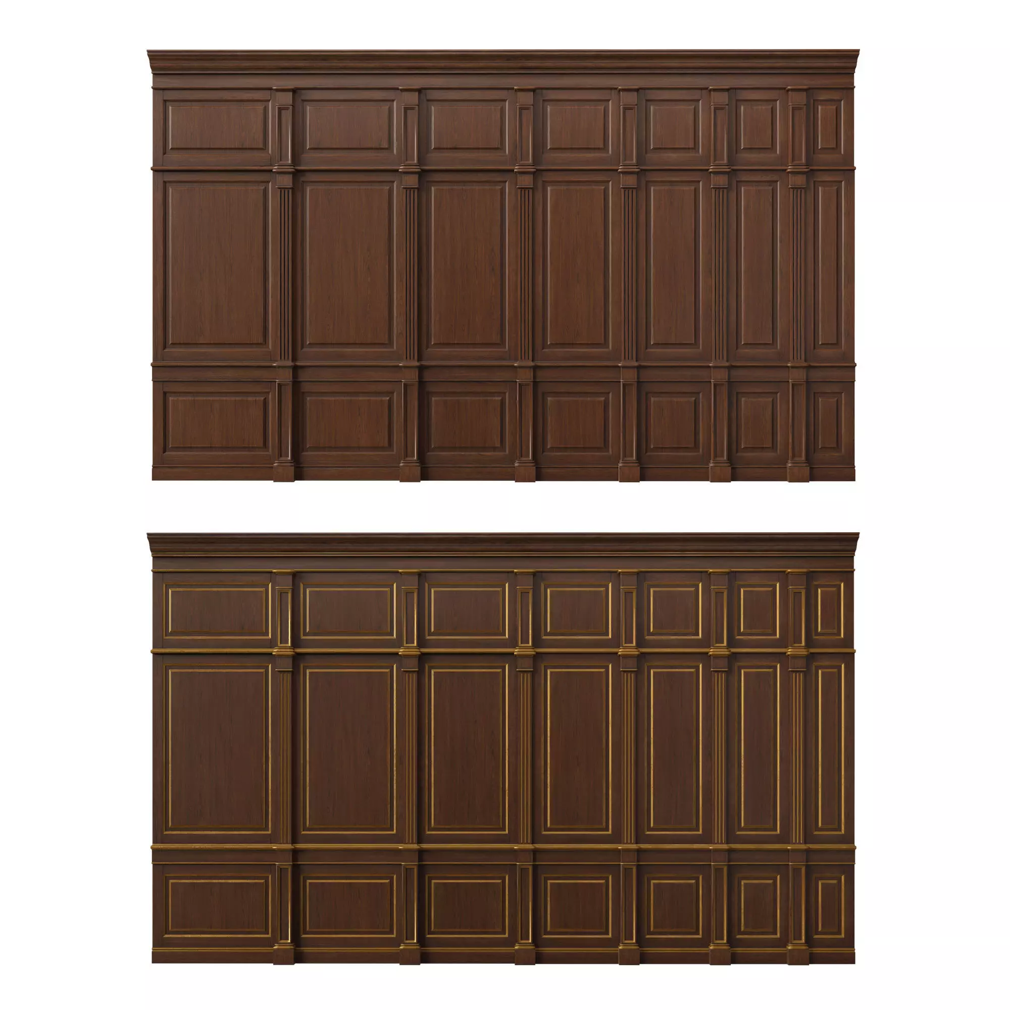 Wooden panels 01 01 3D model