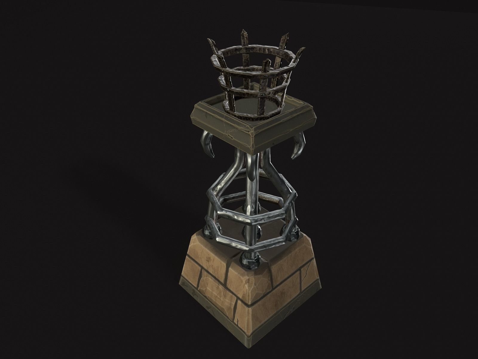 OLD CEMETERY ASSET PACK Low-poly 3D model_15