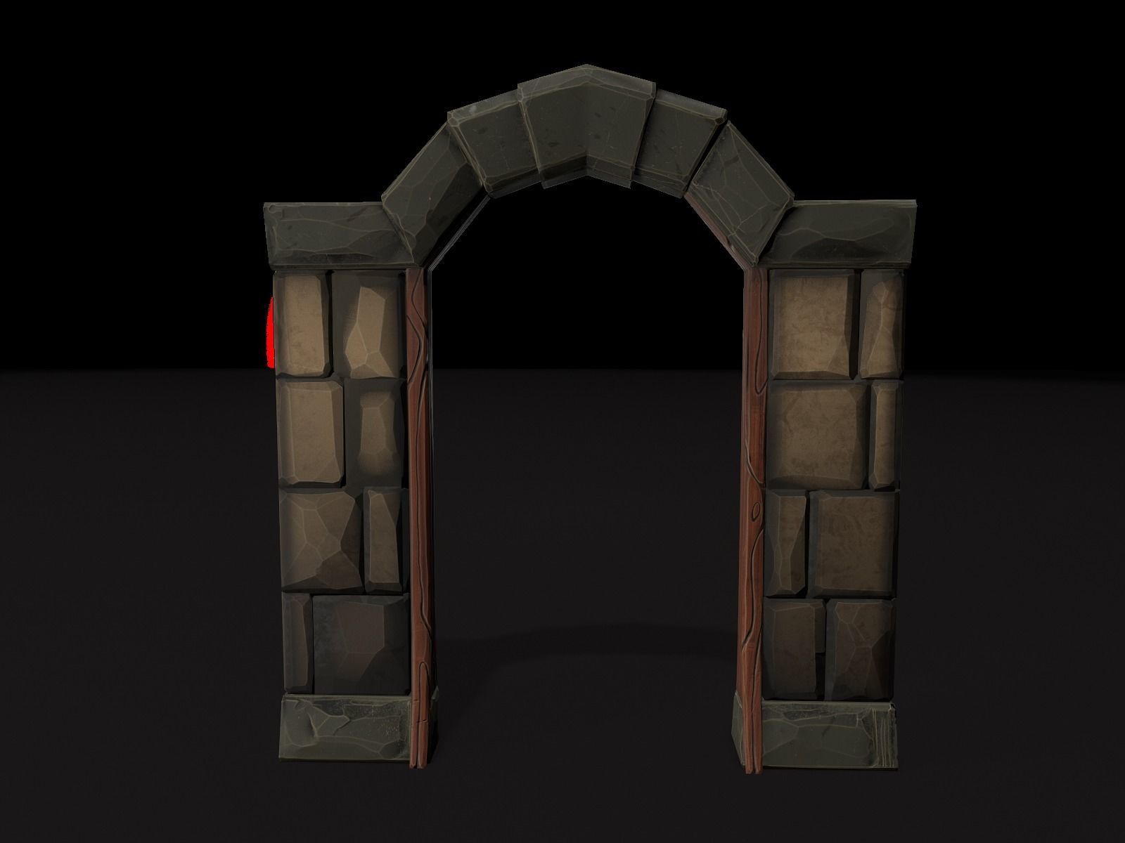 OLD CEMETERY ASSET PACK Low-poly 3D model_93
