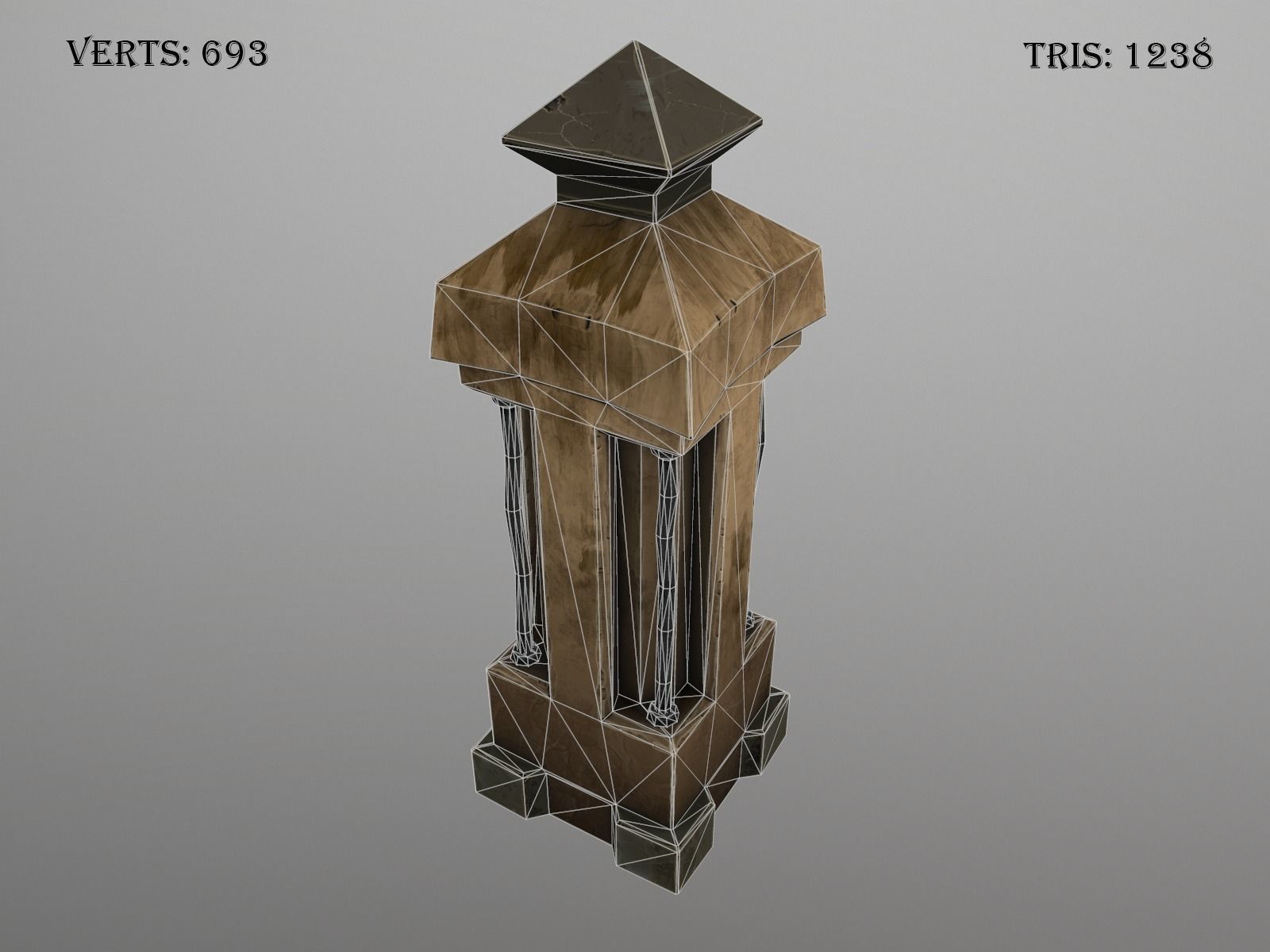 OLD CEMETERY ASSET PACK Low-poly 3D model_26