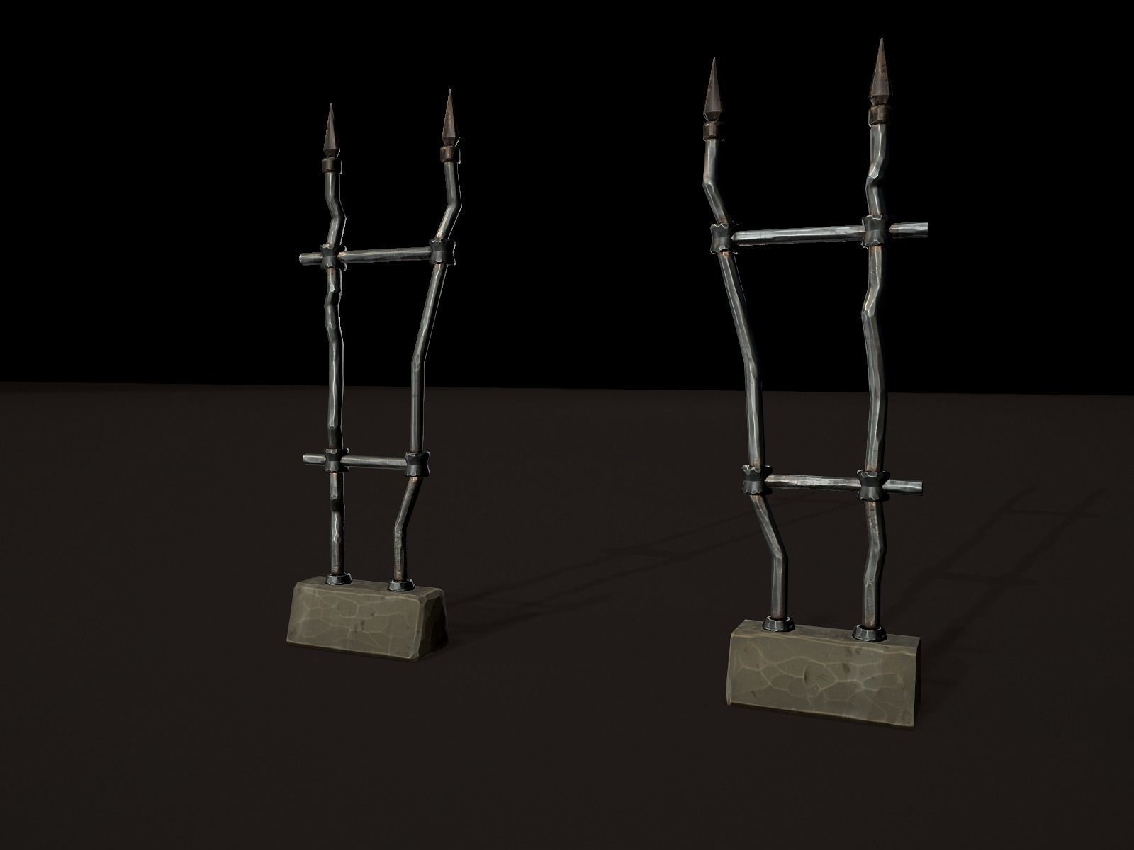 OLD CEMETERY ASSET PACK Low-poly 3D model_60