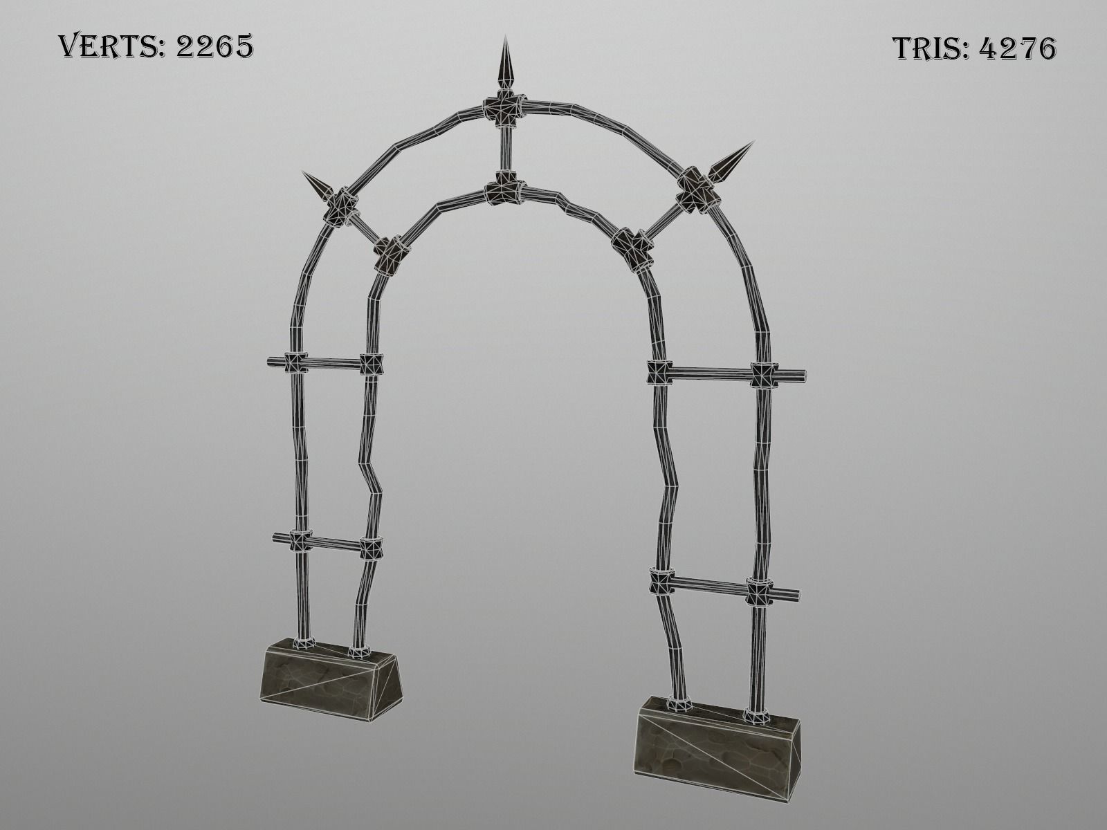 OLD CEMETERY ASSET PACK Low-poly 3D model_91