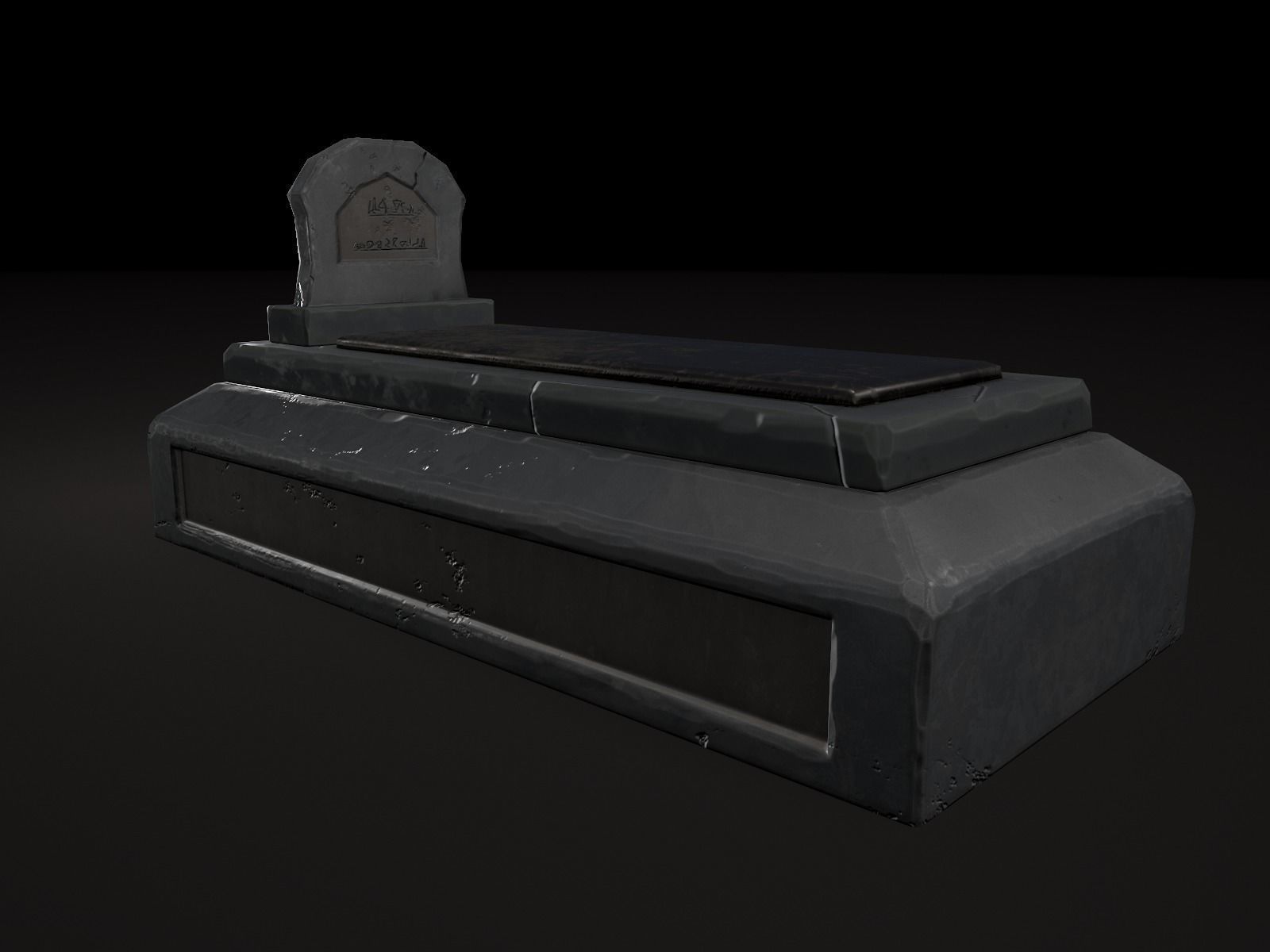 OLD CEMETERY ASSET PACK Low-poly 3D model_77