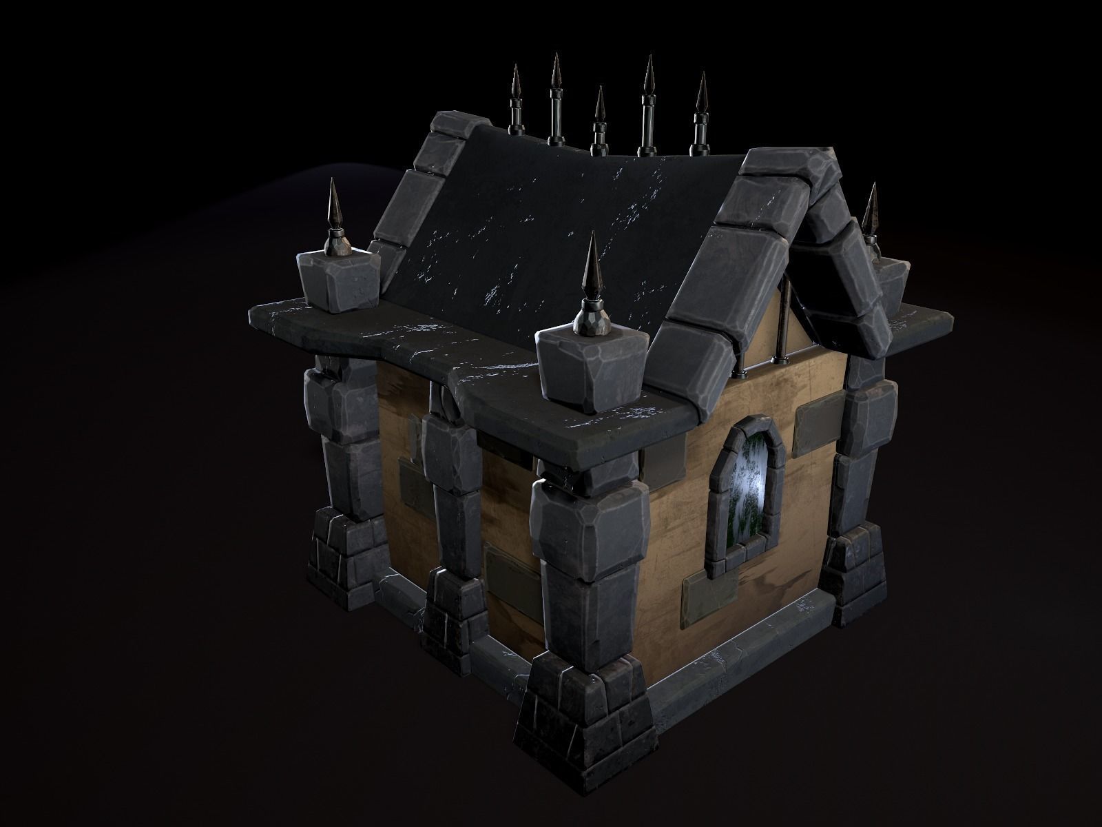 OLD CEMETERY ASSET PACK Low-poly 3D model_101