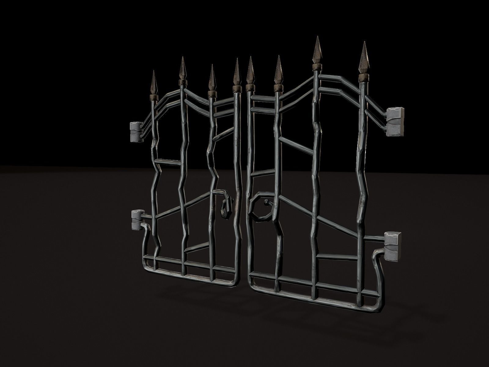 OLD CEMETERY ASSET PACK Low-poly 3D model_95