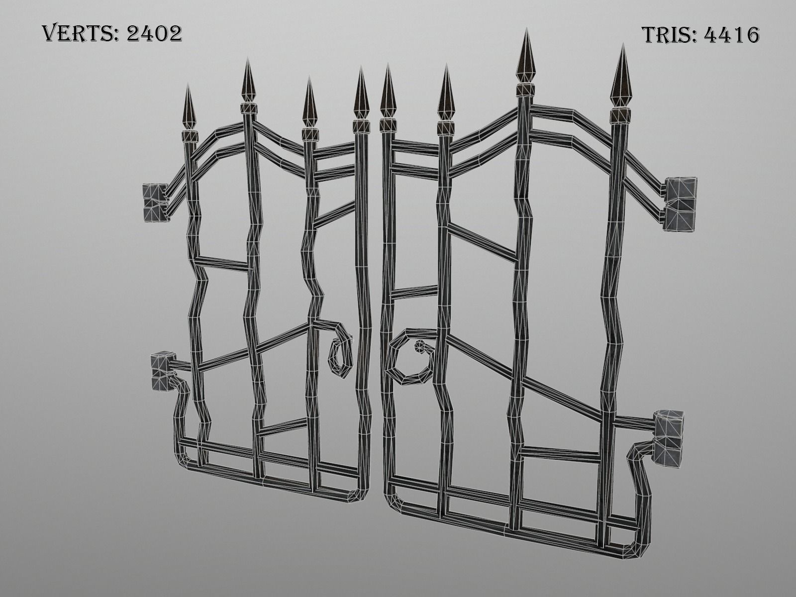 OLD CEMETERY ASSET PACK Low-poly 3D model_97