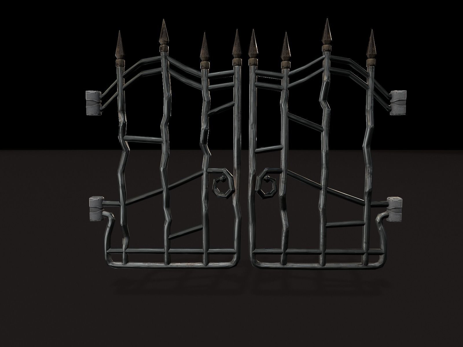 OLD CEMETERY ASSET PACK Low-poly 3D model_96