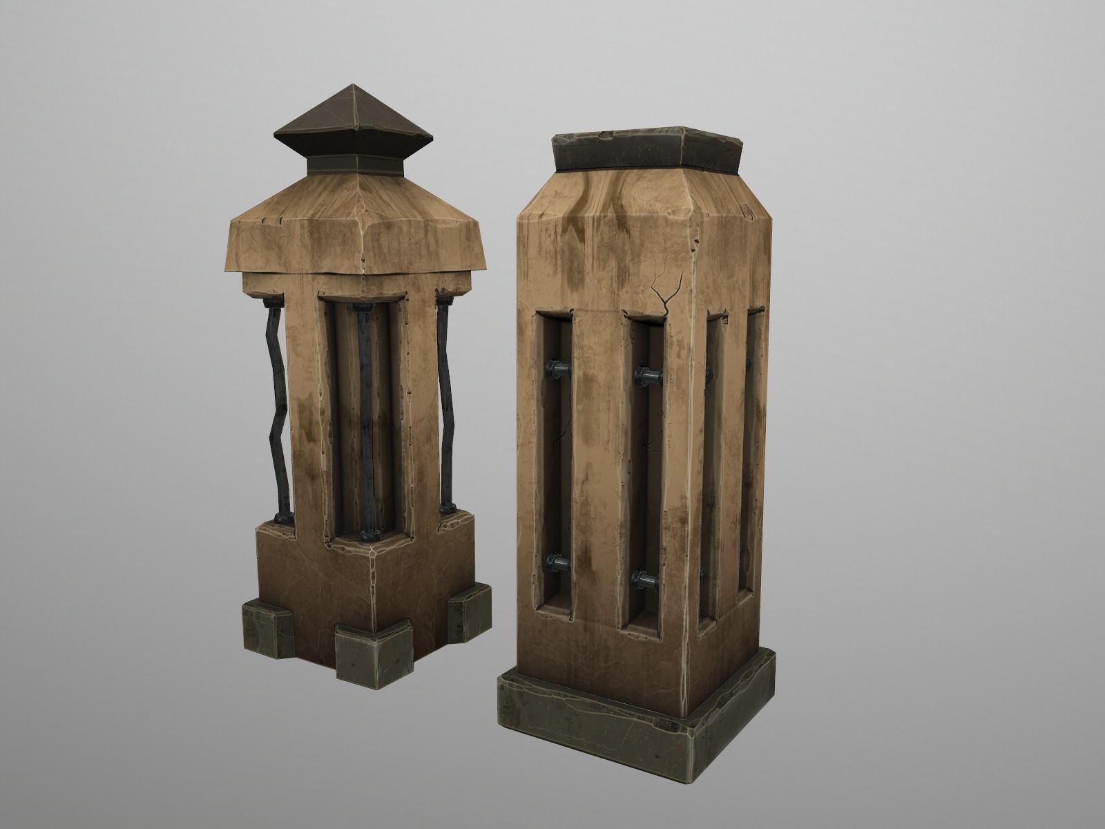OLD CEMETERY ASSET PACK Low-poly 3D model_23