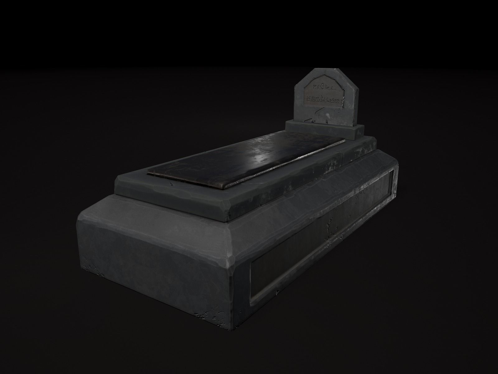 OLD CEMETERY ASSET PACK Low-poly 3D model_81