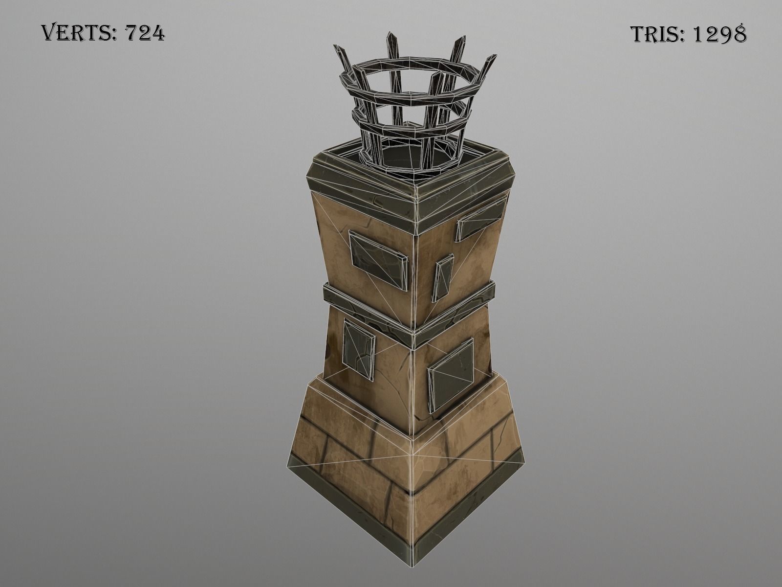 OLD CEMETERY ASSET PACK Low-poly 3D model_14