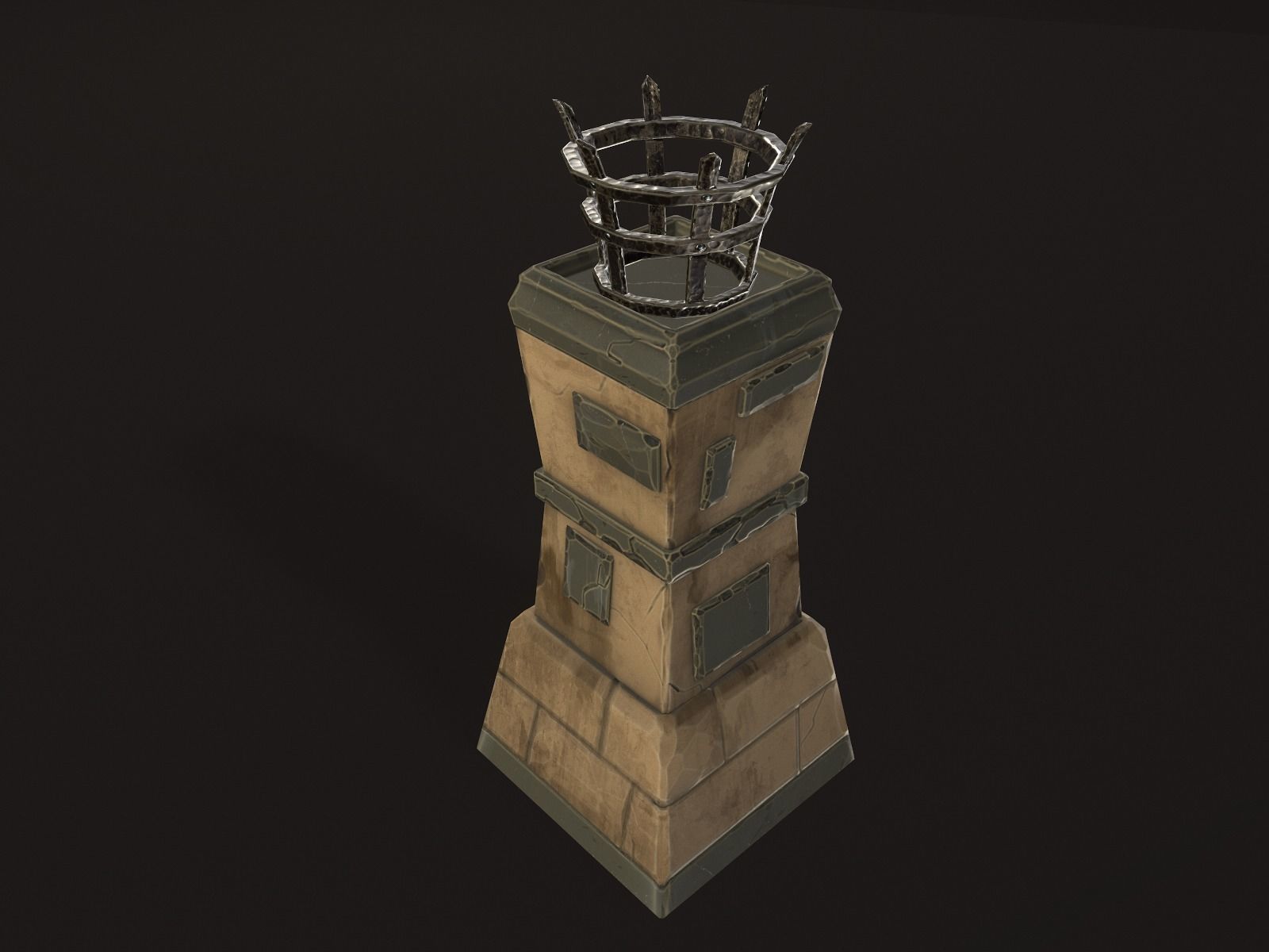 OLD CEMETERY ASSET PACK Low-poly 3D model_12