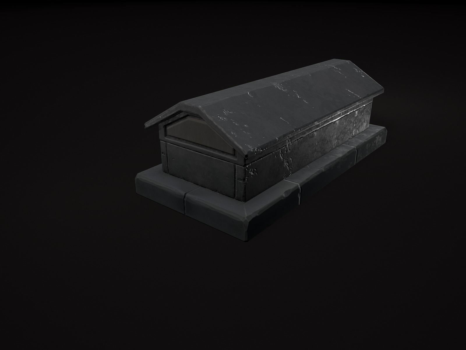 OLD CEMETERY ASSET PACK Low-poly 3D model_73