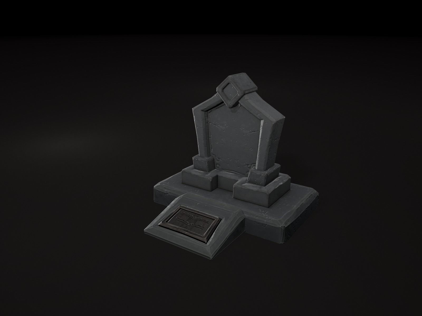 OLD CEMETERY ASSET PACK Low-poly 3D model_69