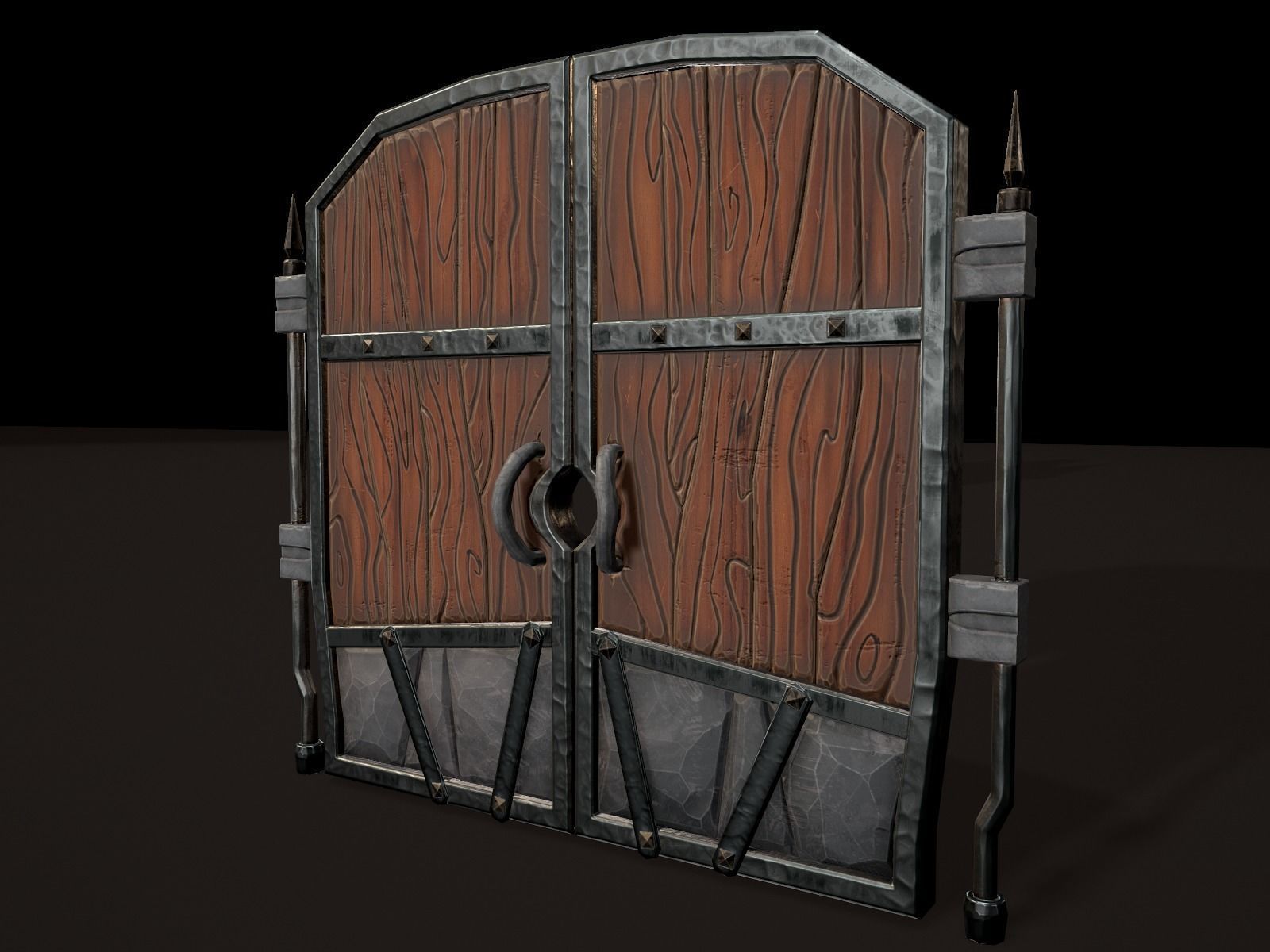 OLD CEMETERY ASSET PACK Low-poly 3D model_87