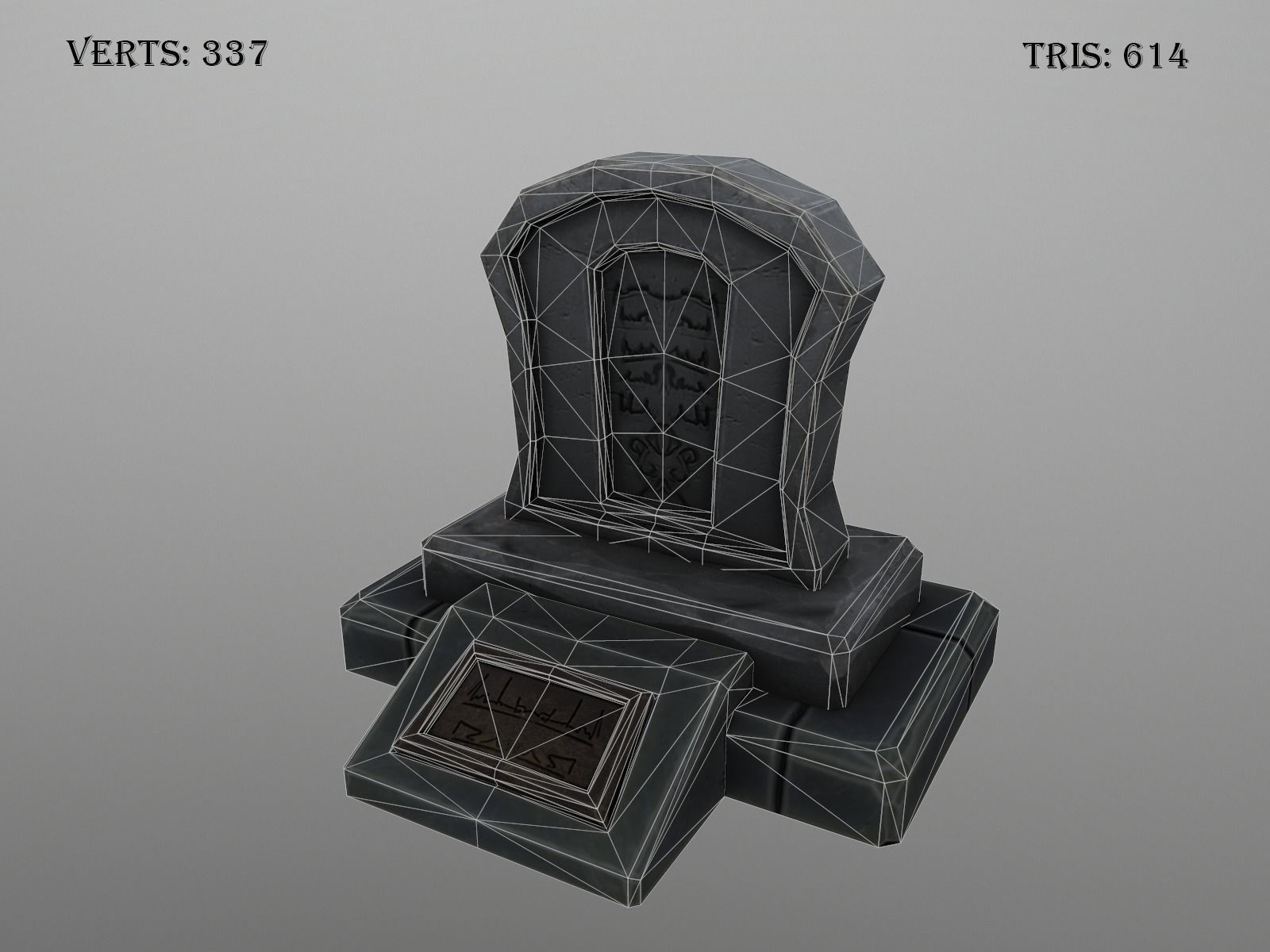 OLD CEMETERY ASSET PACK Low-poly 3D model_66