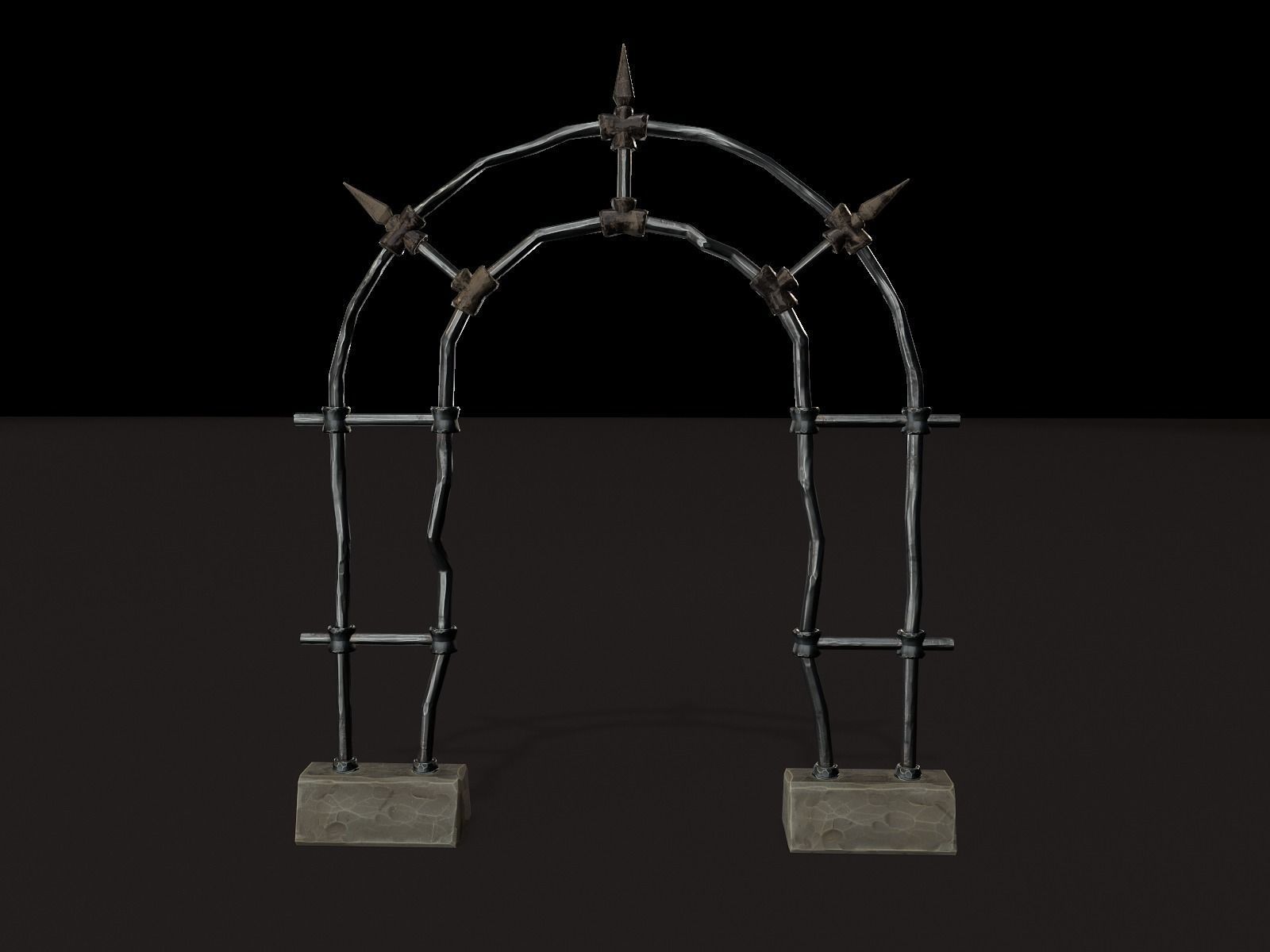 OLD CEMETERY ASSET PACK Low-poly 3D model_90