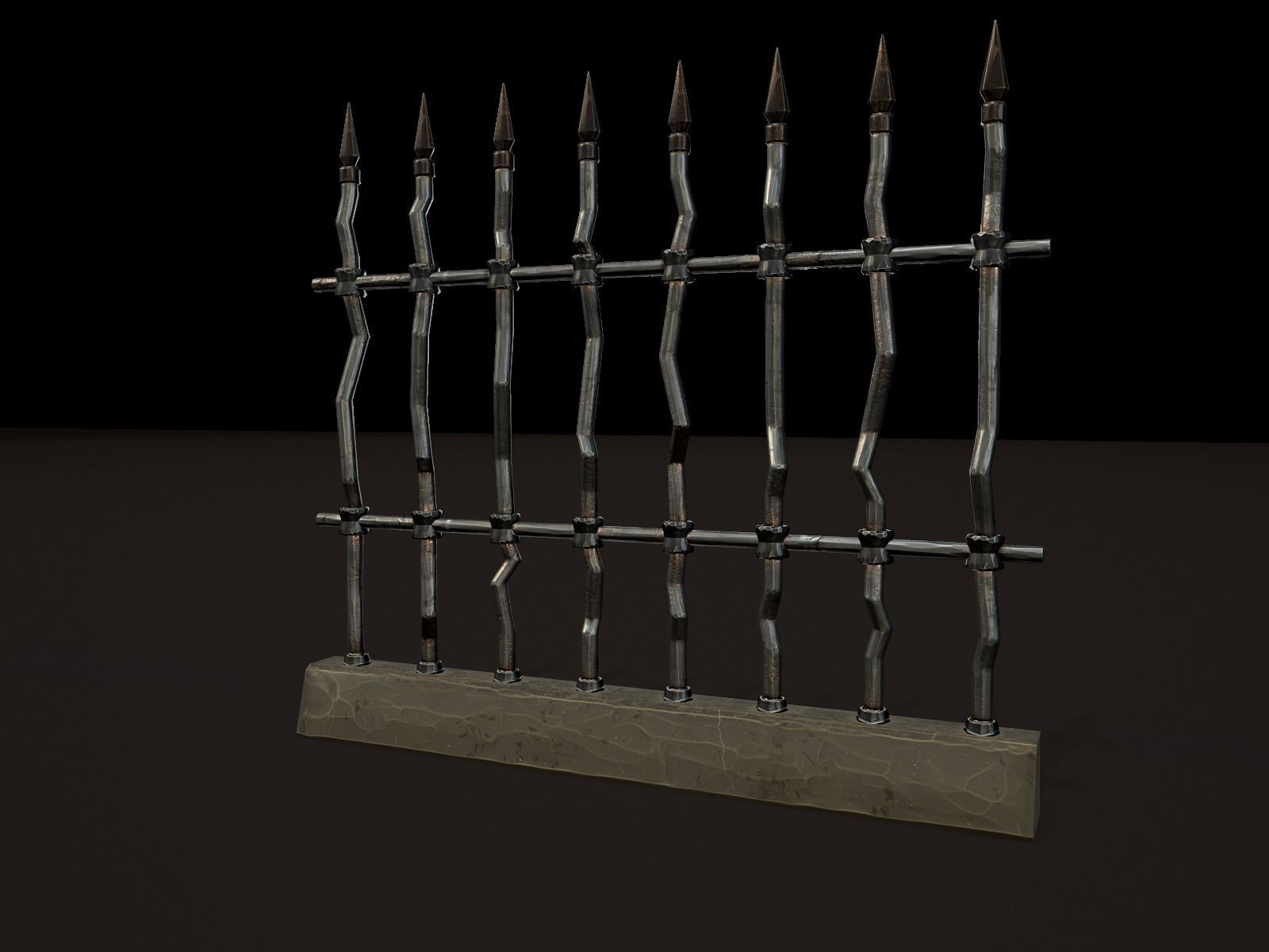 OLD CEMETERY ASSET PACK Low-poly 3D model_57