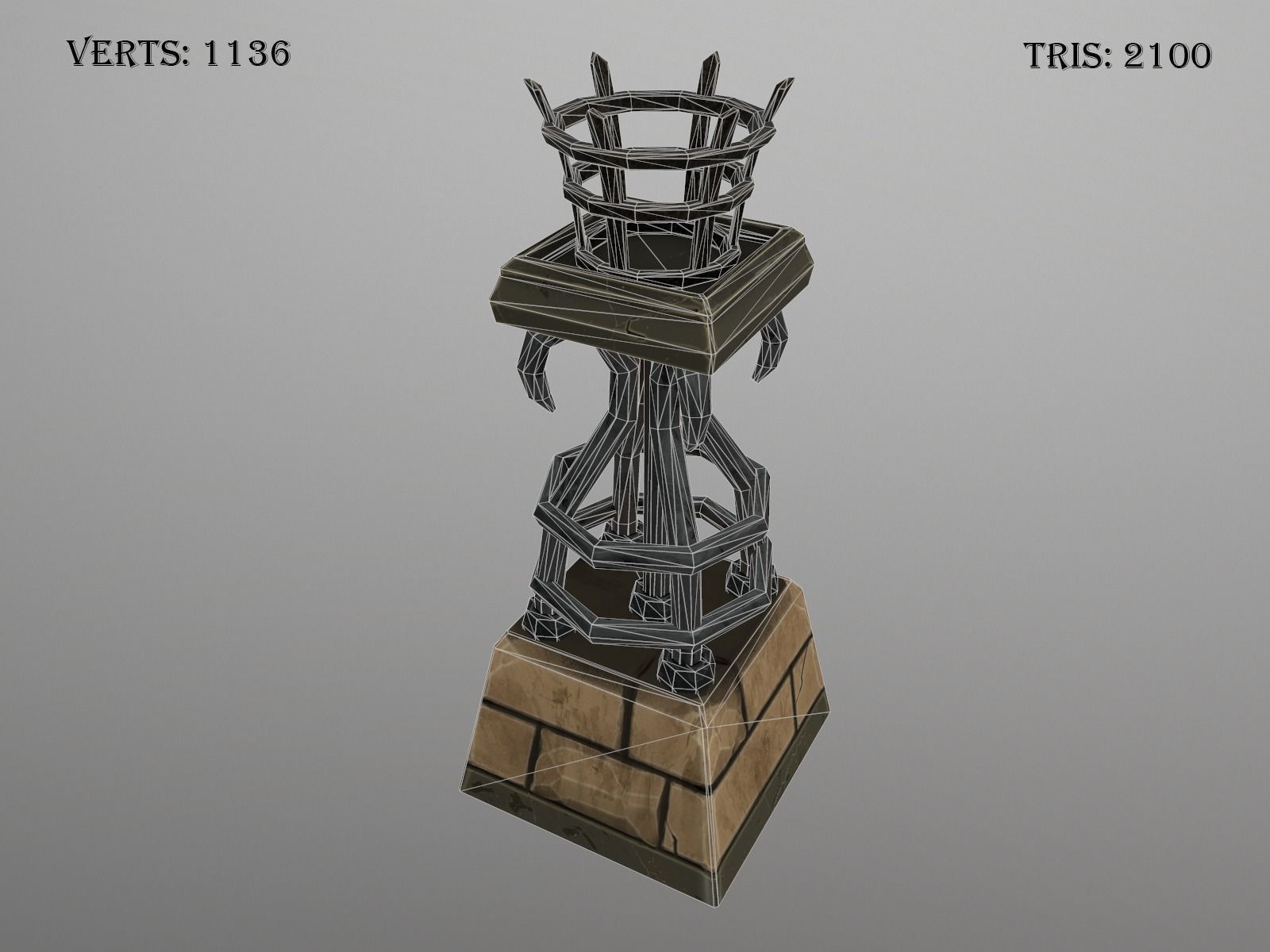 OLD CEMETERY ASSET PACK Low-poly 3D model_17