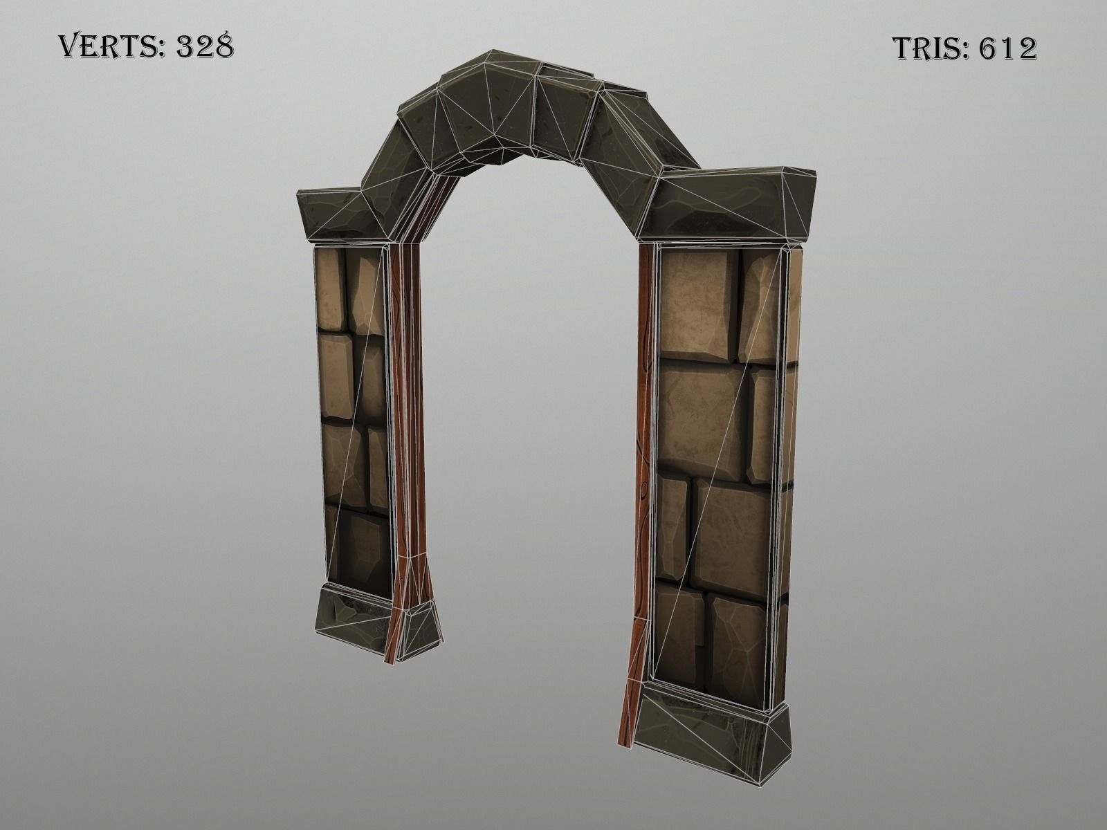 OLD CEMETERY ASSET PACK Low-poly 3D model_94