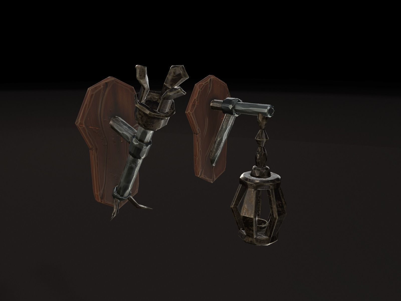 OLD CEMETERY ASSET PACK Low-poly 3D model_19