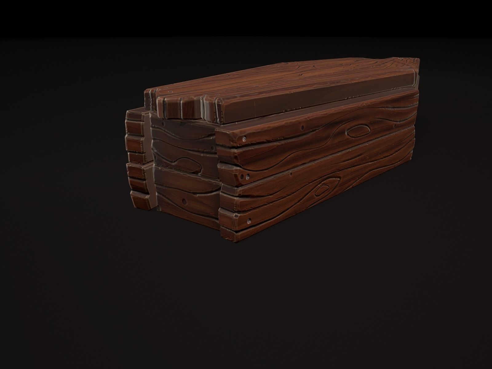 OLD CEMETERY ASSET PACK Low-poly 3D model_32