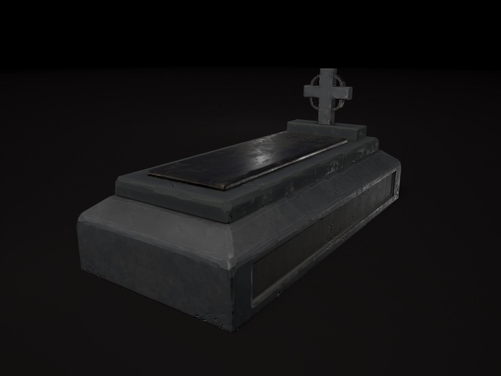 OLD CEMETERY ASSET PACK Low-poly 3D model_83