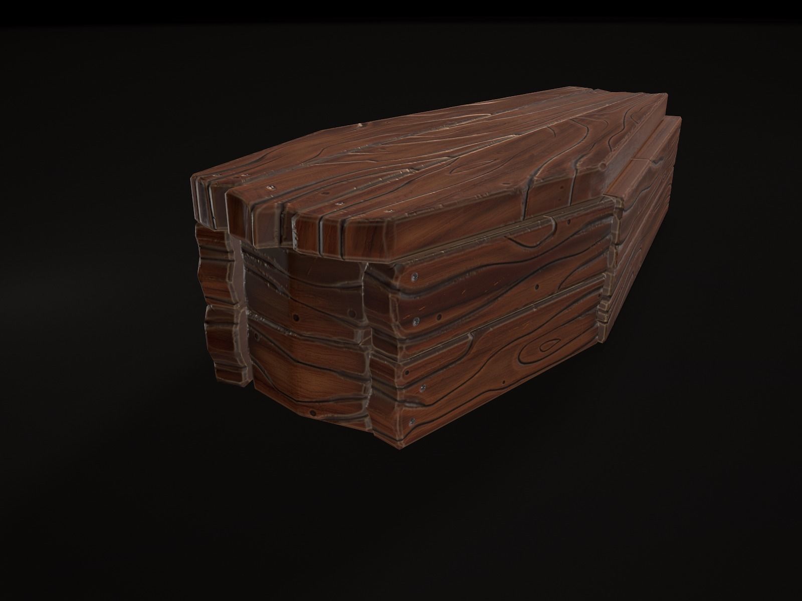 OLD CEMETERY ASSET PACK Low-poly 3D model_37