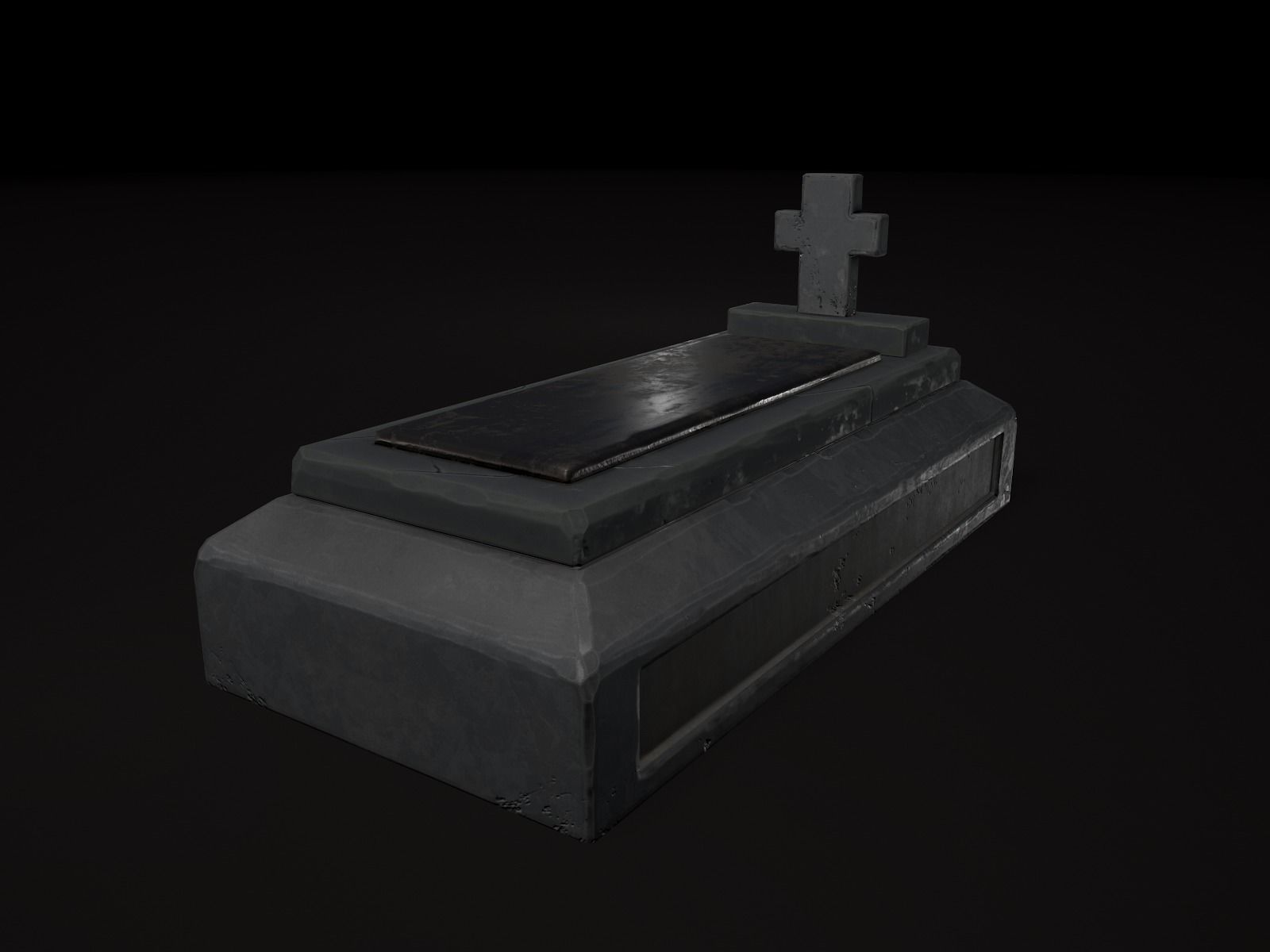 OLD CEMETERY ASSET PACK Low-poly 3D model_82