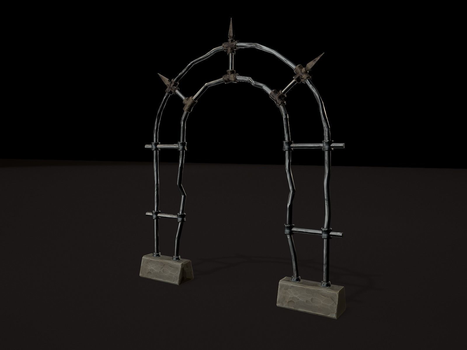 OLD CEMETERY ASSET PACK Low-poly 3D model_89