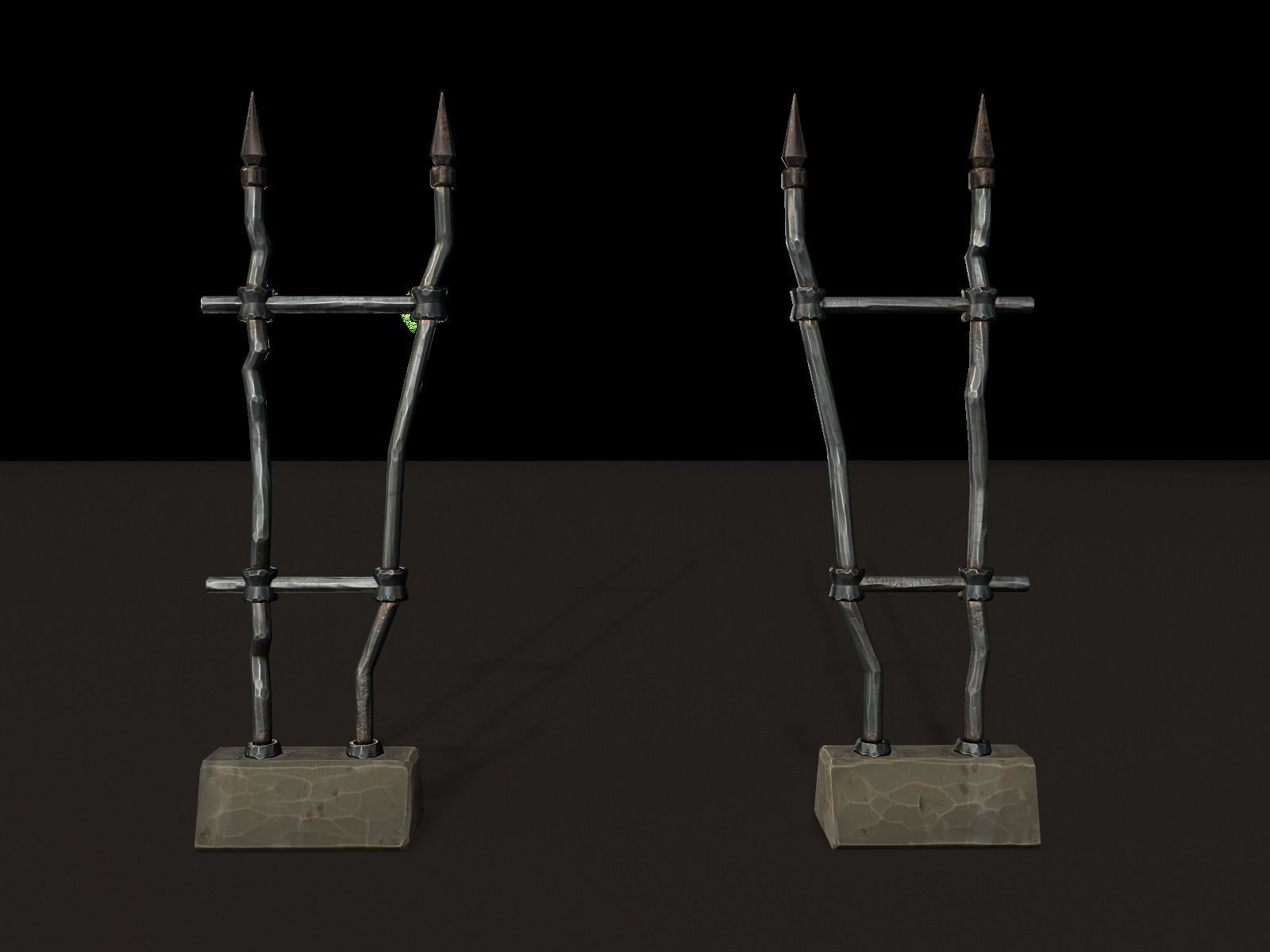 OLD CEMETERY ASSET PACK Low-poly 3D model_61