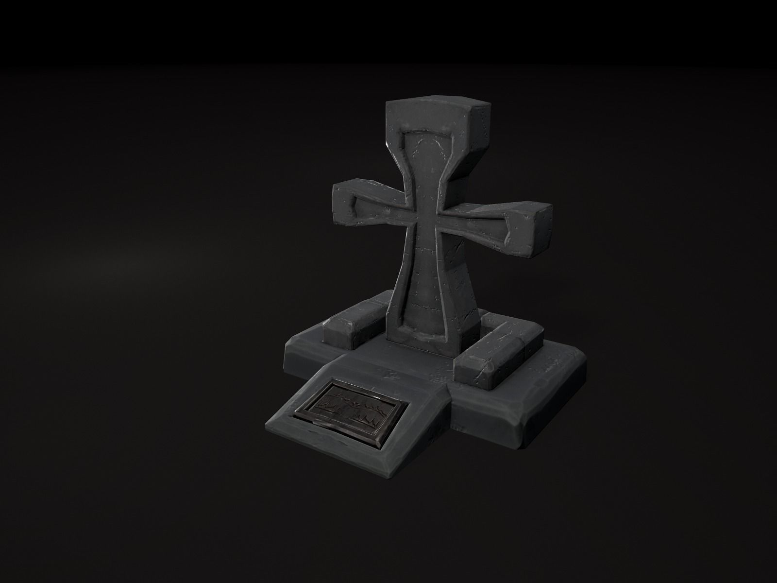 OLD CEMETERY ASSET PACK Low-poly 3D model_67