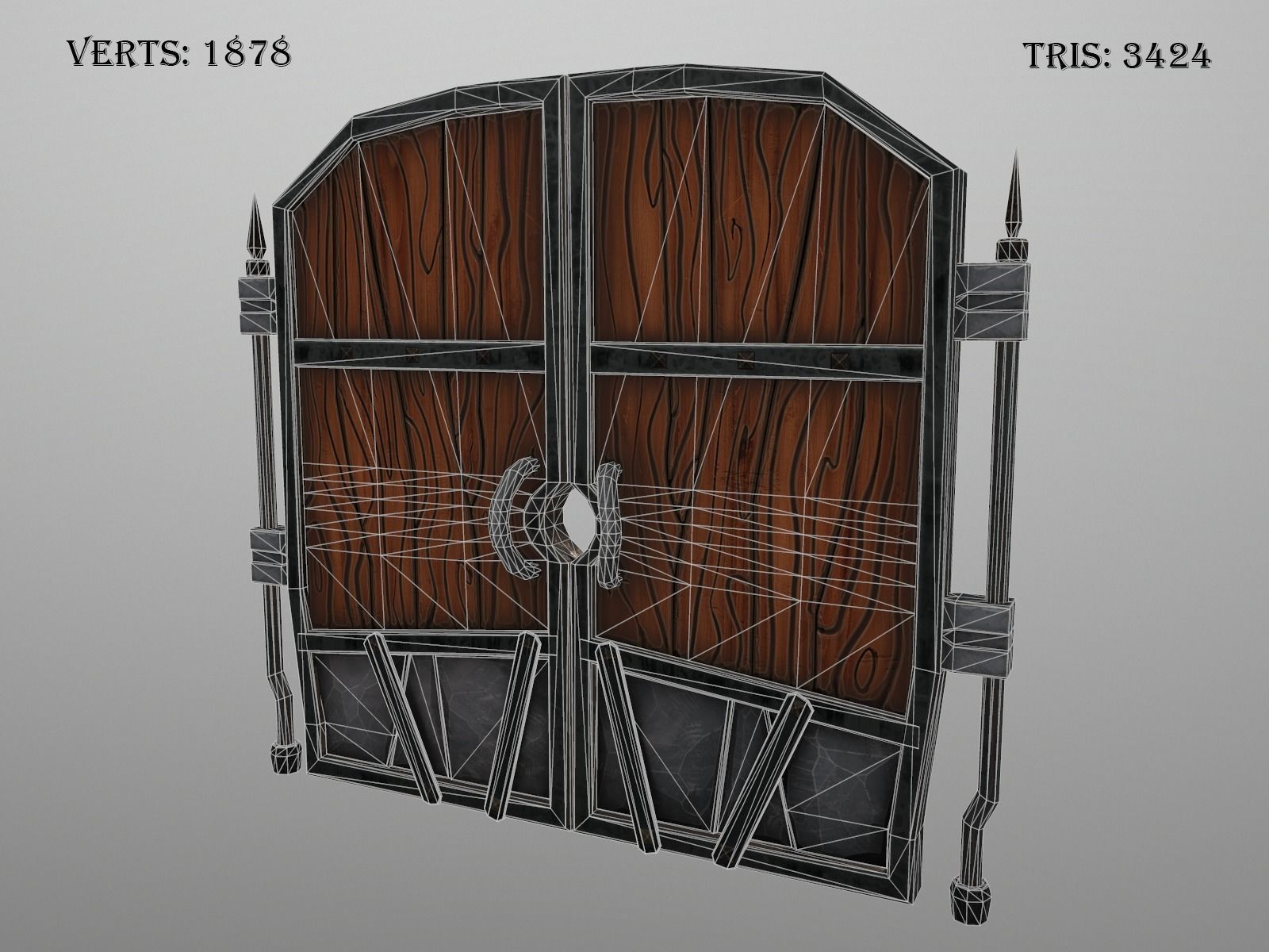 OLD CEMETERY ASSET PACK Low-poly 3D model_88