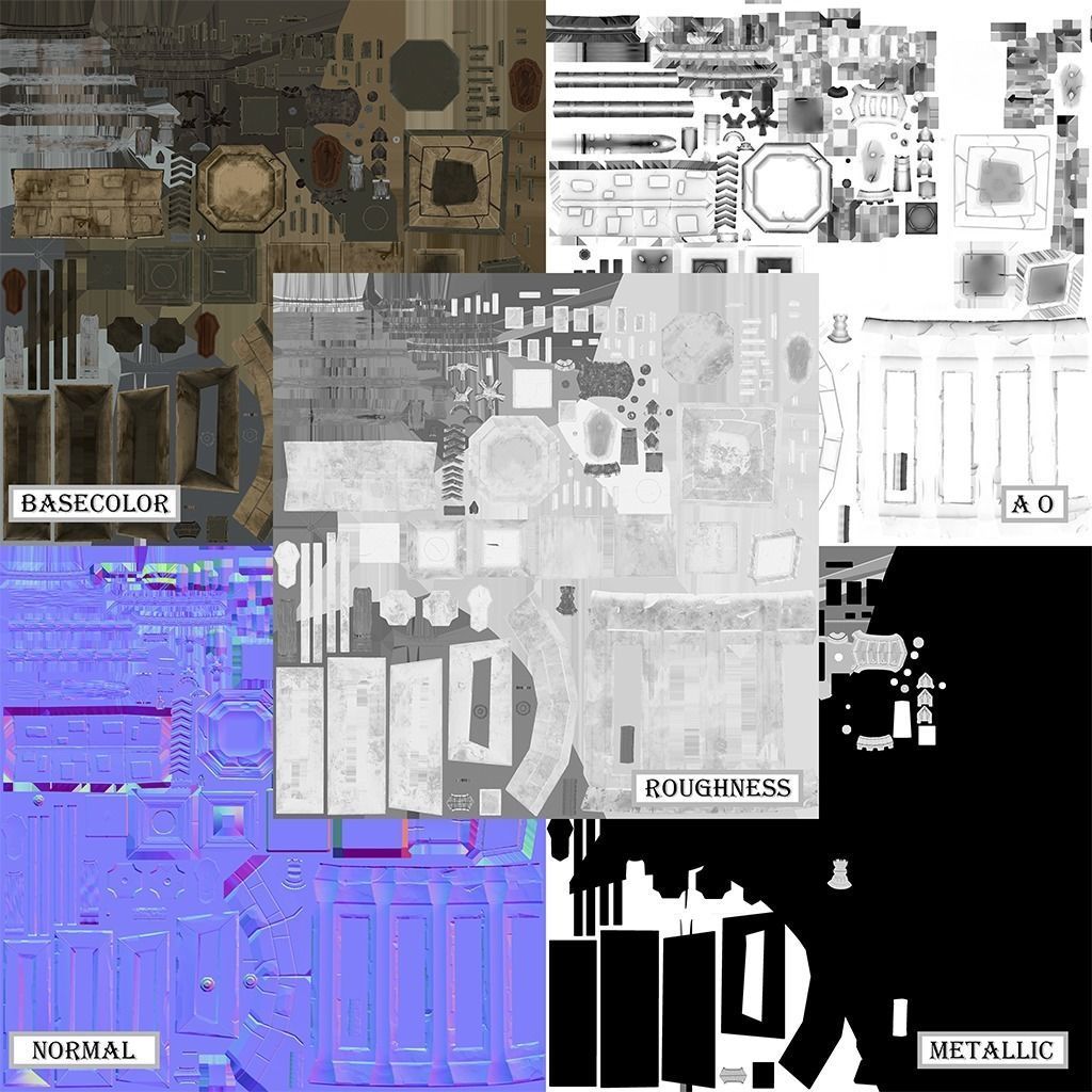 OLD CEMETERY ASSET PACK Low-poly 3D model_22