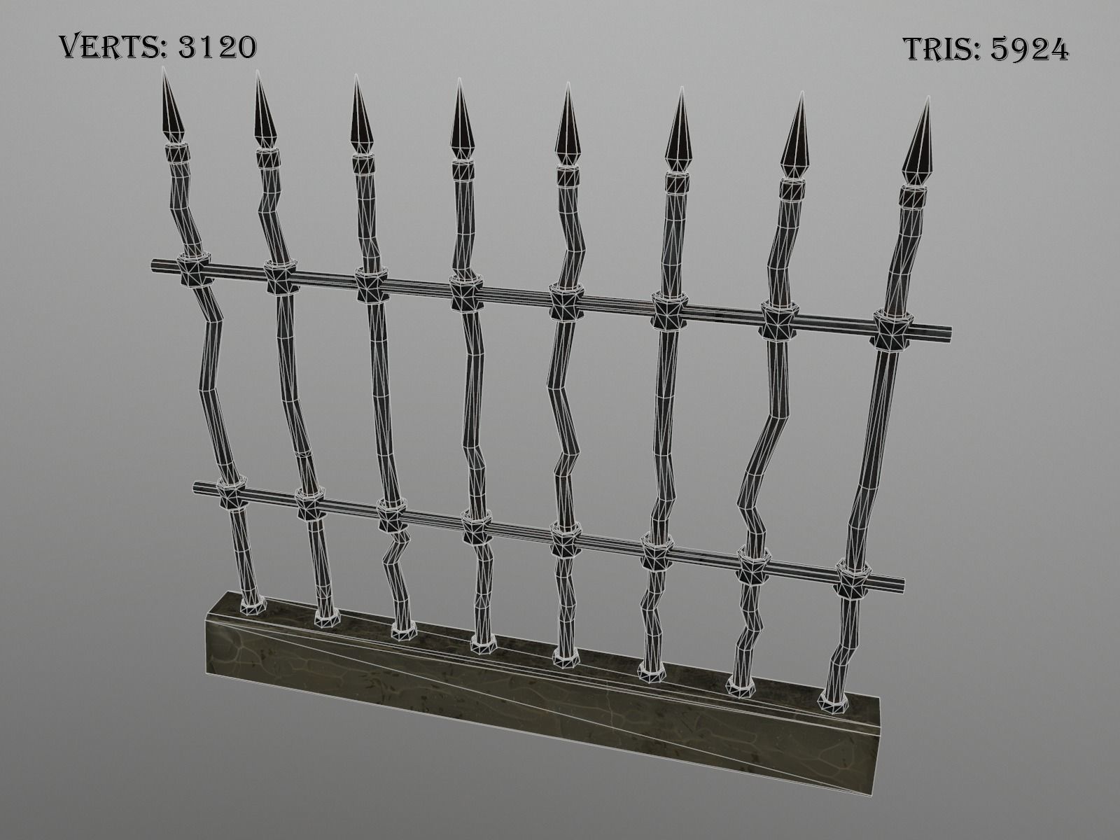 OLD CEMETERY ASSET PACK Low-poly 3D model_59