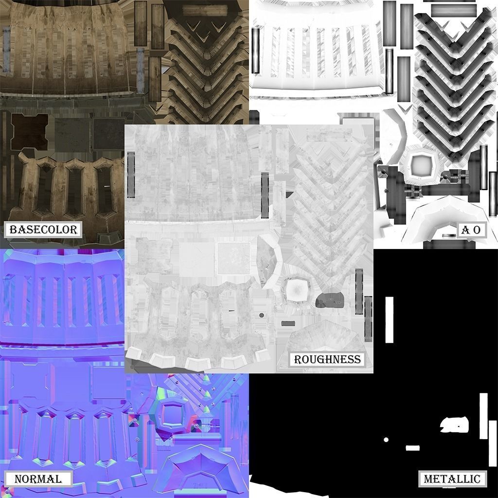 OLD CEMETERY ASSET PACK Low-poly 3D model_30