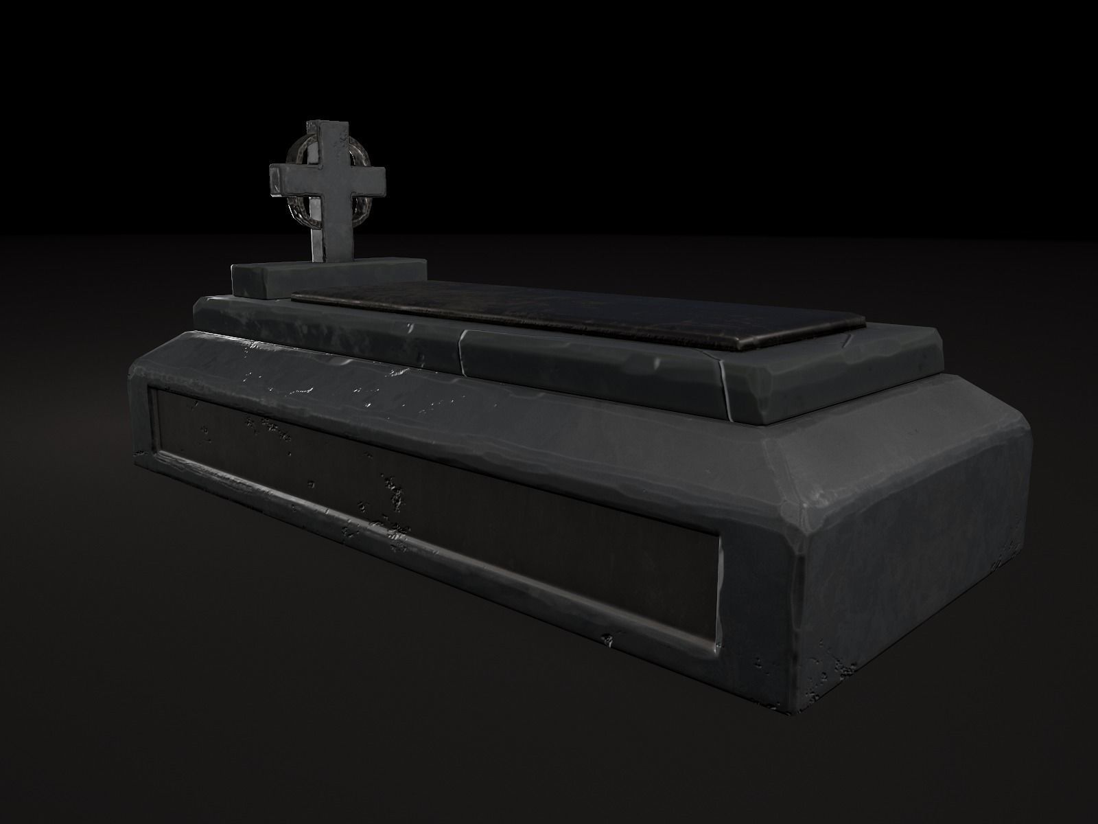 OLD CEMETERY ASSET PACK Low-poly 3D model_78