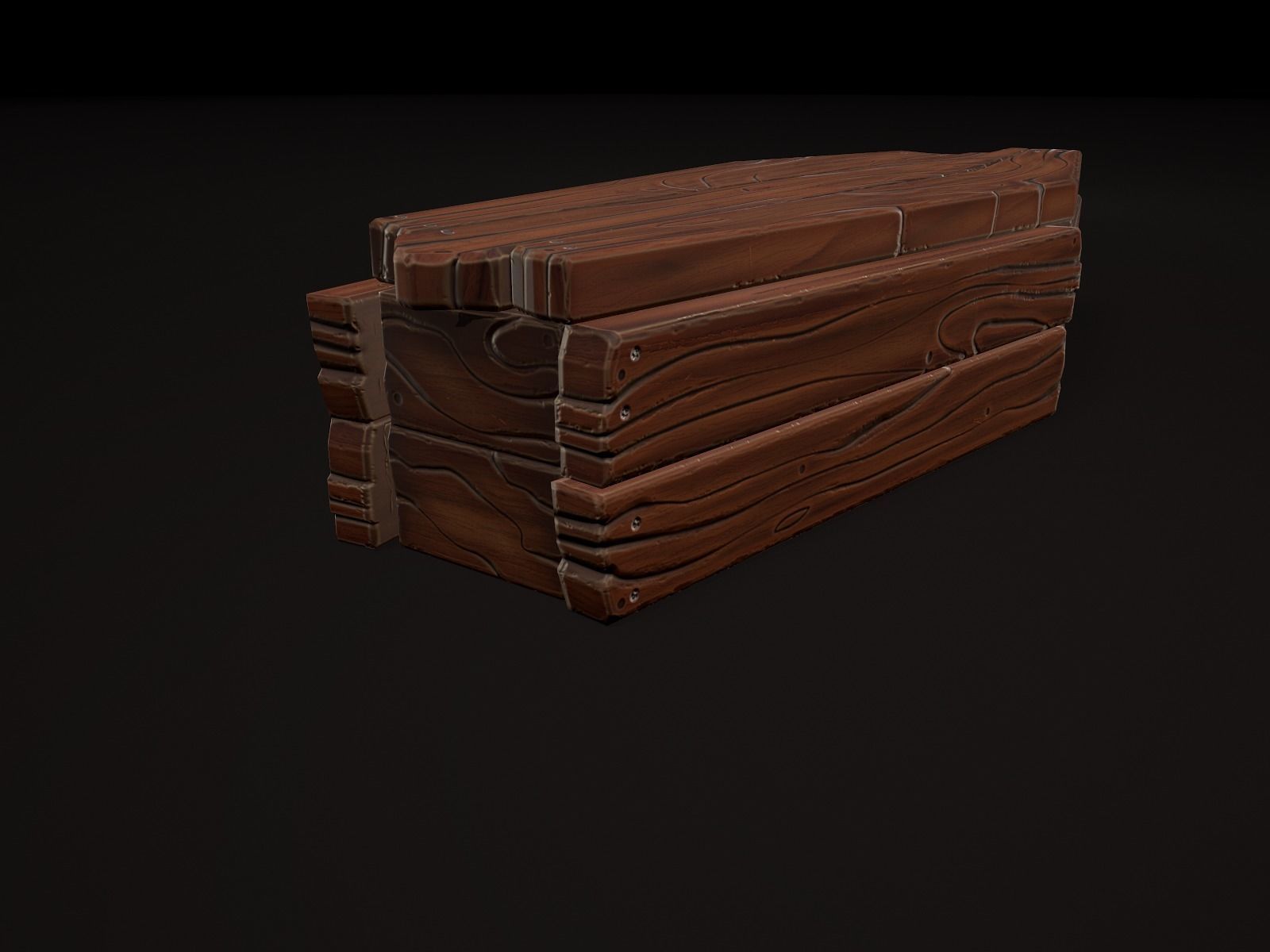 OLD CEMETERY ASSET PACK Low-poly 3D model_36