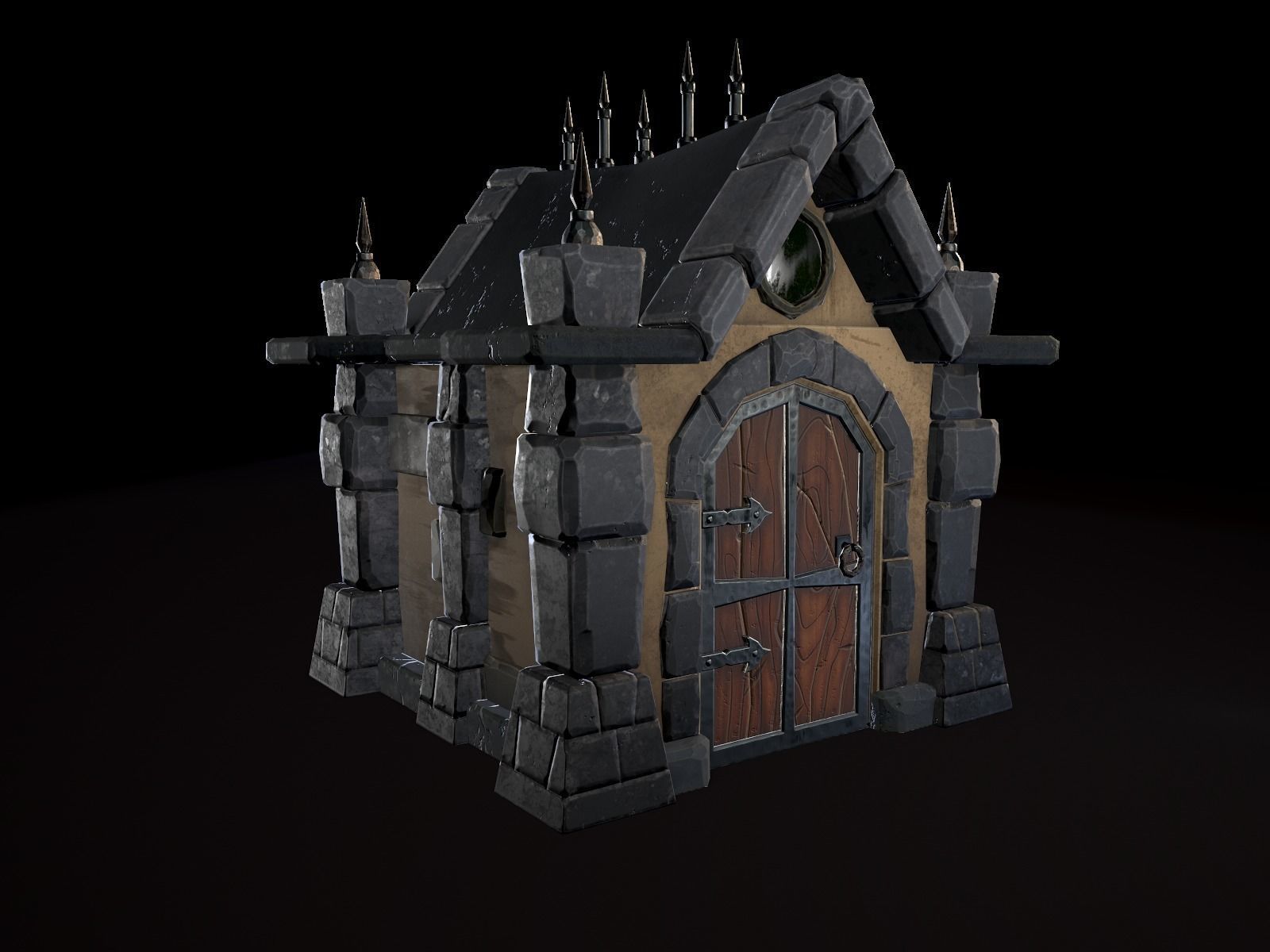OLD CEMETERY ASSET PACK Low-poly 3D model_99